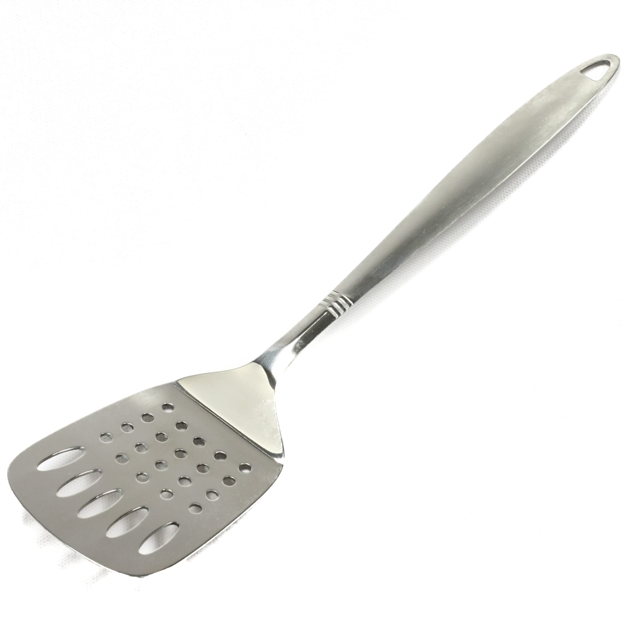 Chef Craft Select Slotted Turner/Spatula, 12.5 Inch, Stainless Steel