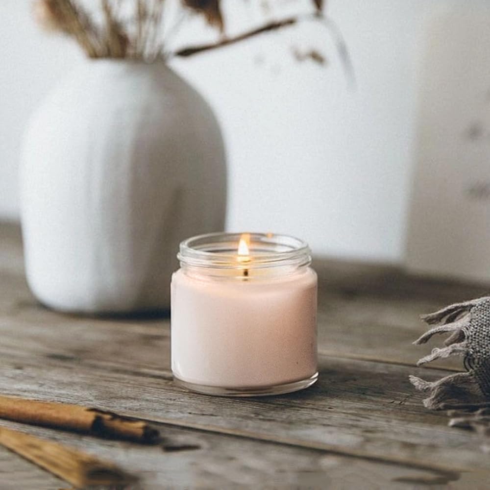 2 Oz Small Glass Containers With Lids, Glass Jars With Woodgrain Lids & Inner Liners, Reusable Travel Containers For Creams, Mak