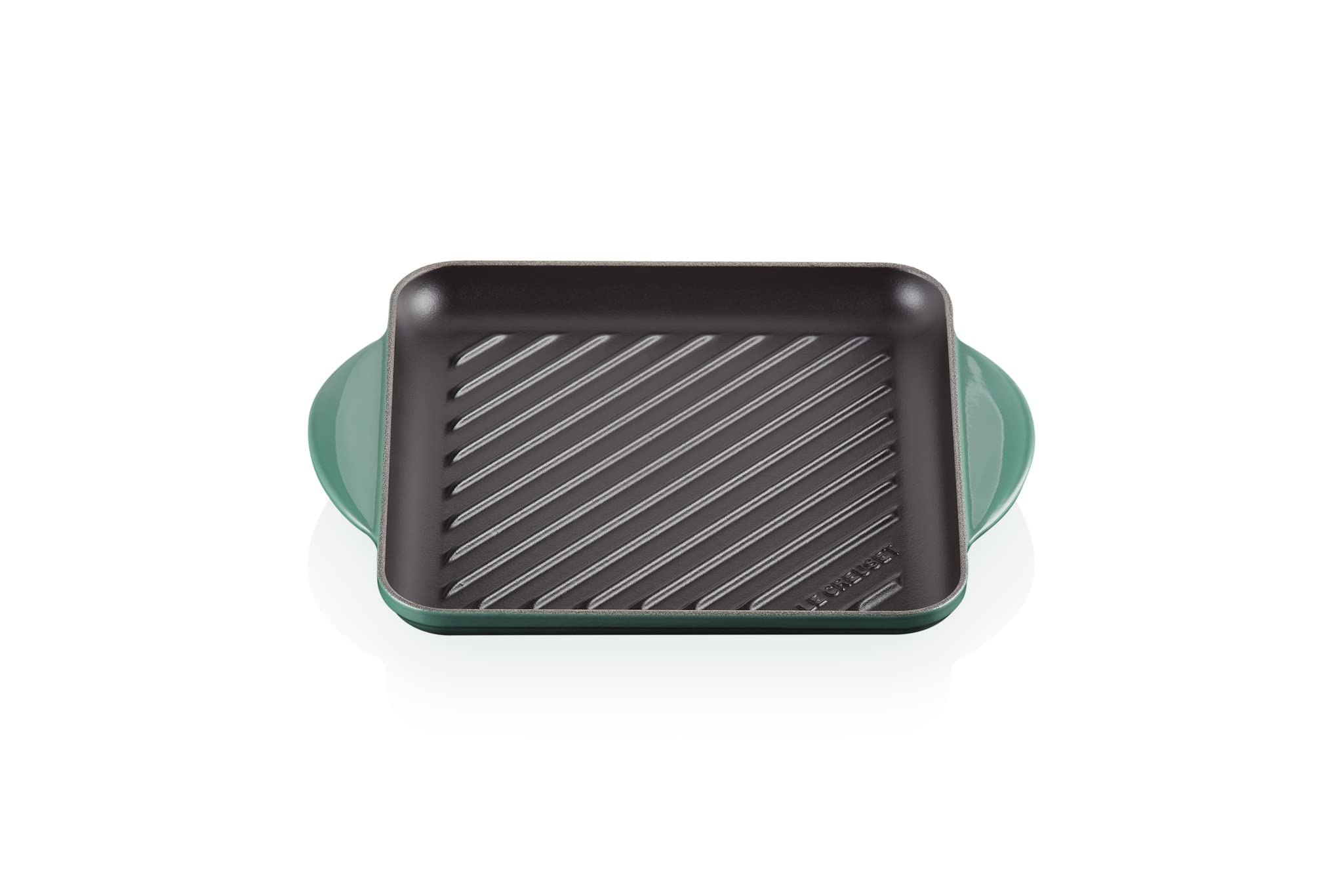 Le Creuset Enamaled Cast Iron Square Grill, 9.5'', Artichaut