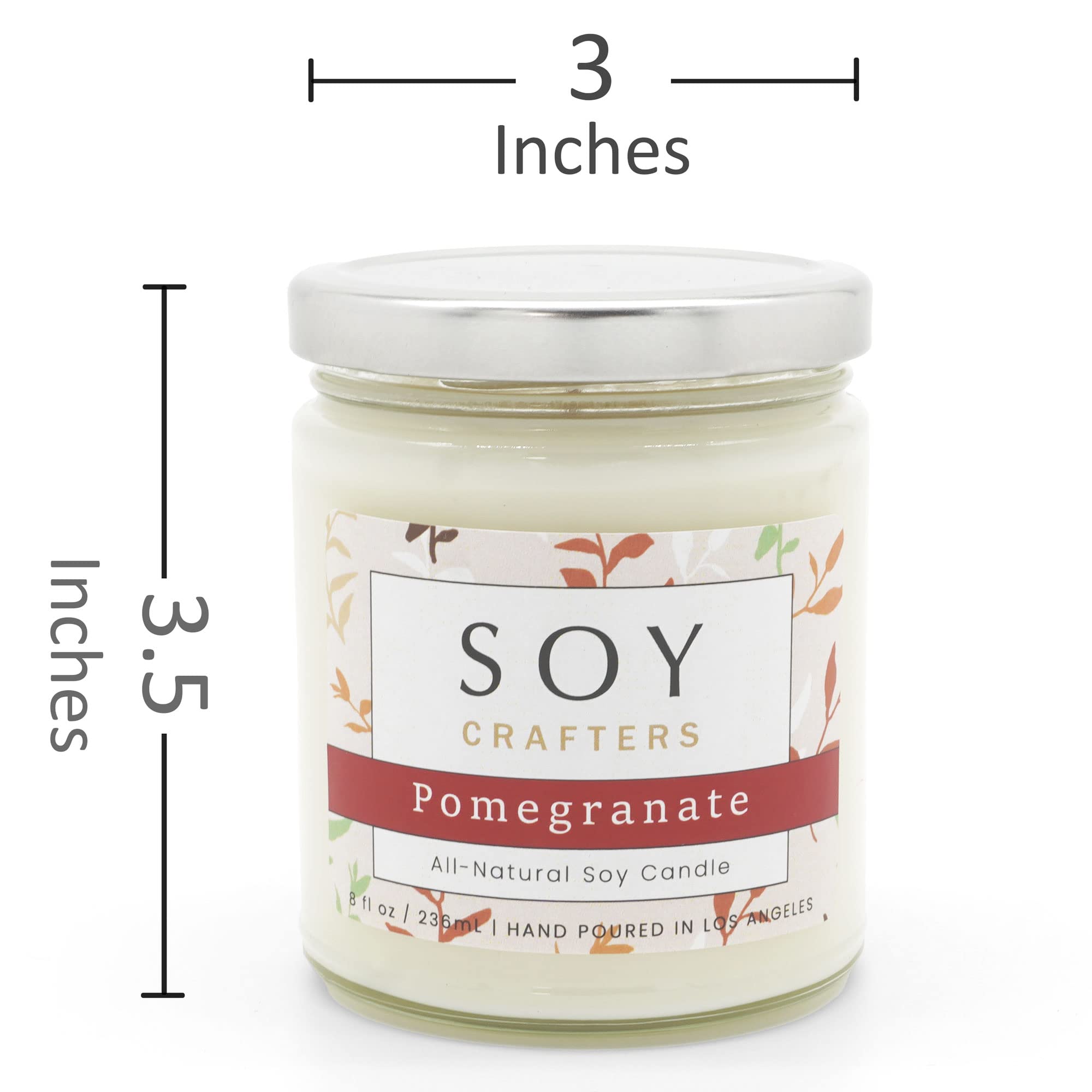 SOY CRAFTERS Spa Date, Scented Soy Candle with Lemongrass and Patchouli Essential Oils, 100% Natural Soy Candle for Home Aromath