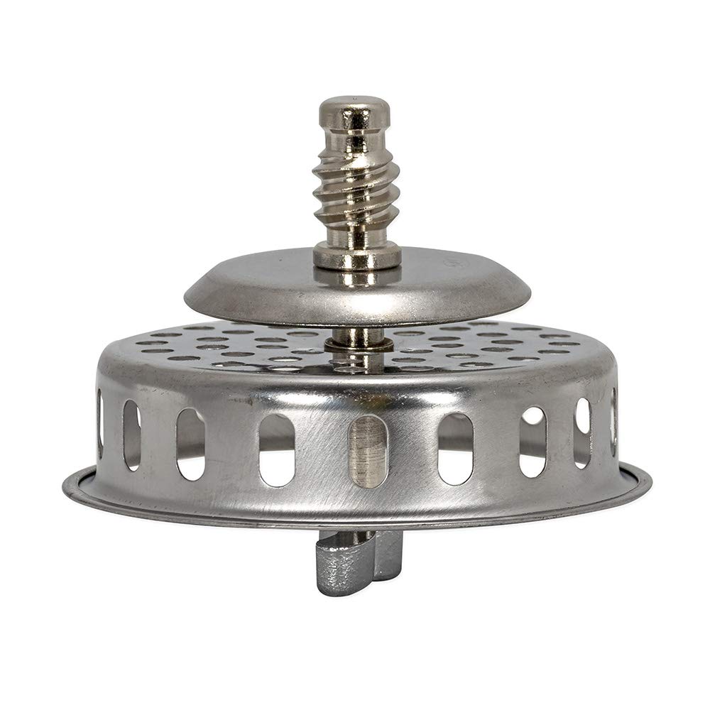 EZ-FLO Threaded-Post Spin and Seal Replacement Basket  3-1/2 Inch Diameter  Stainless Steel  30047