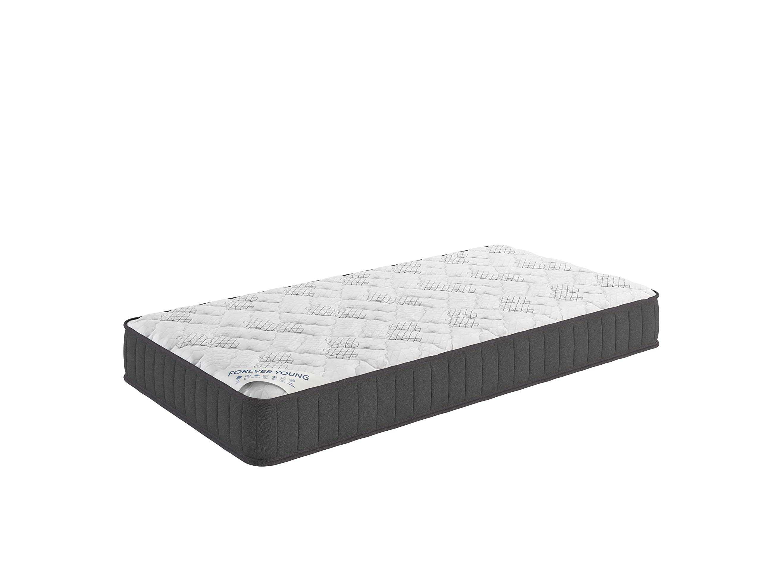 Ottomanson 9'' Twin Mattress In A Box Made In Usa, Firm Mattress, Hybrid Mattress Cool Improved Airflow With Edge To Edge Pocket