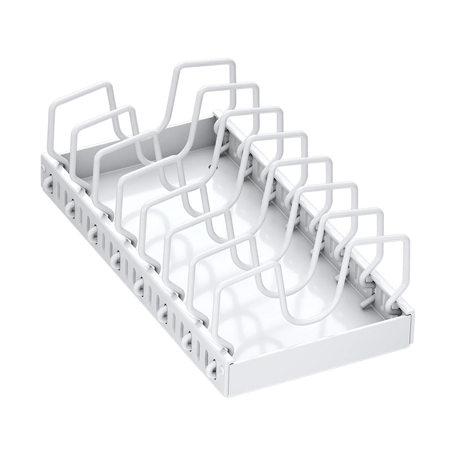 Enakshi (Label) Creations Pull Out Pot Rack Solid Cookware Storage Rack For Countertop Home Use Pantry Large|Kitchen Dining & Ba