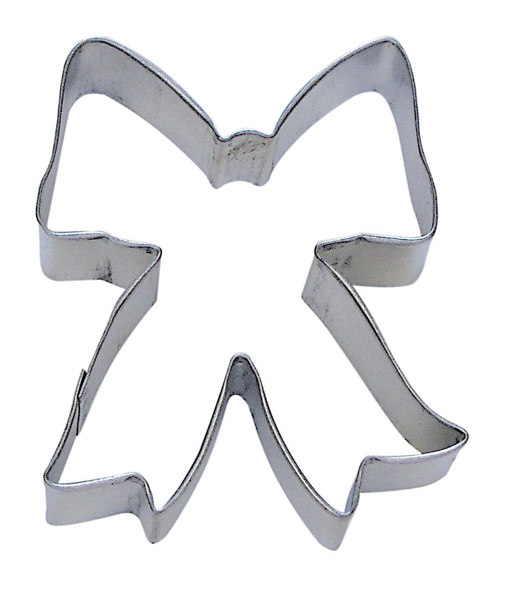R&M Ribbon/Bow 3.5'' Cookie Cutter In Durable, Economical, Tinplated Steel