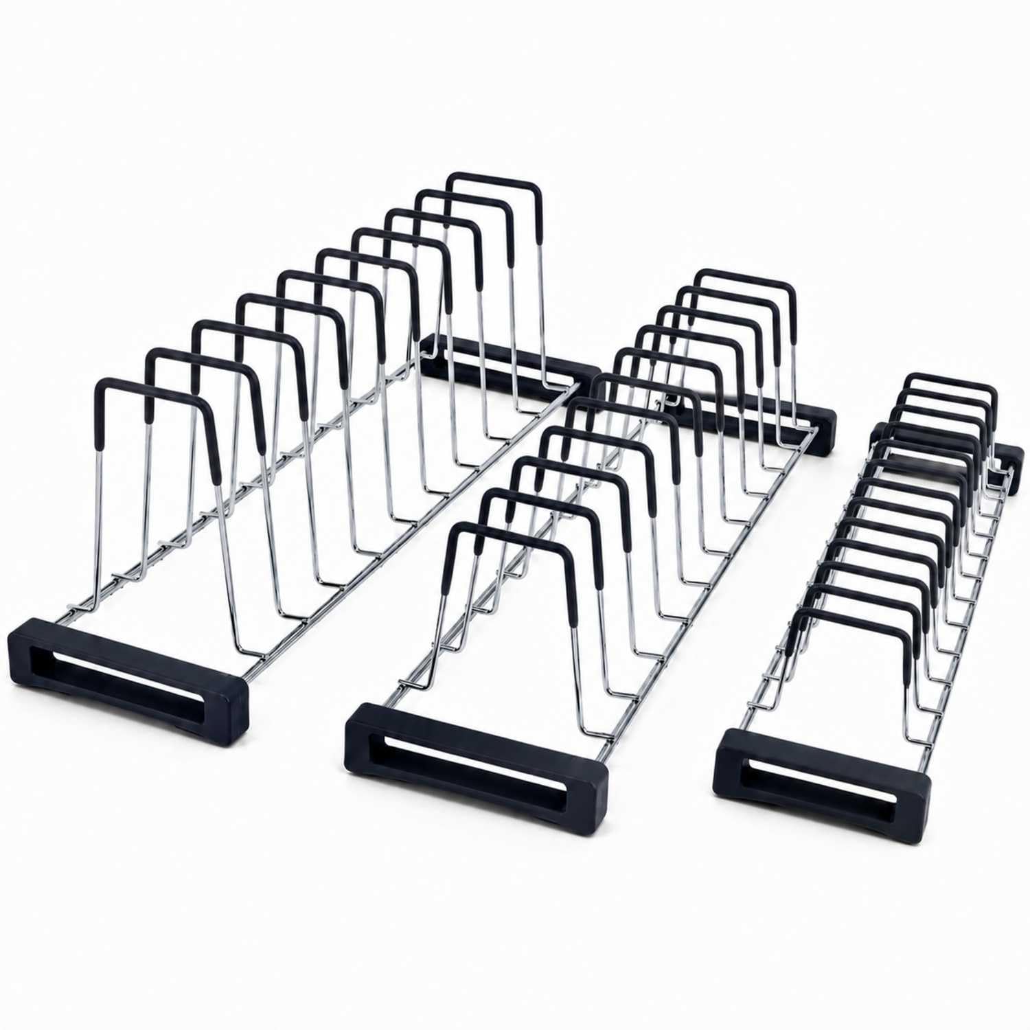 Marqo Kitchen Rack Organizer, 22 Inch, 12 Dividers, 11 Plates, 52Cm X 15.60Cm X 13.80CmPack Of 3