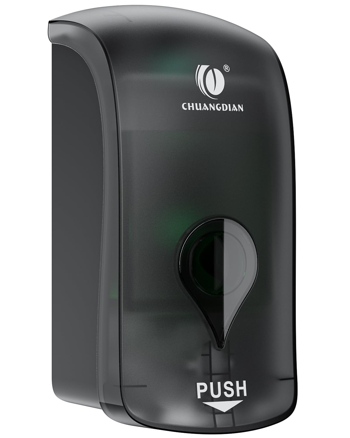 Manual Foam Soap Dispenser, 35Oz (1000Ml) Commercial Refillable Foaming Soap Dispenser-Transparent Black, Chuangdian