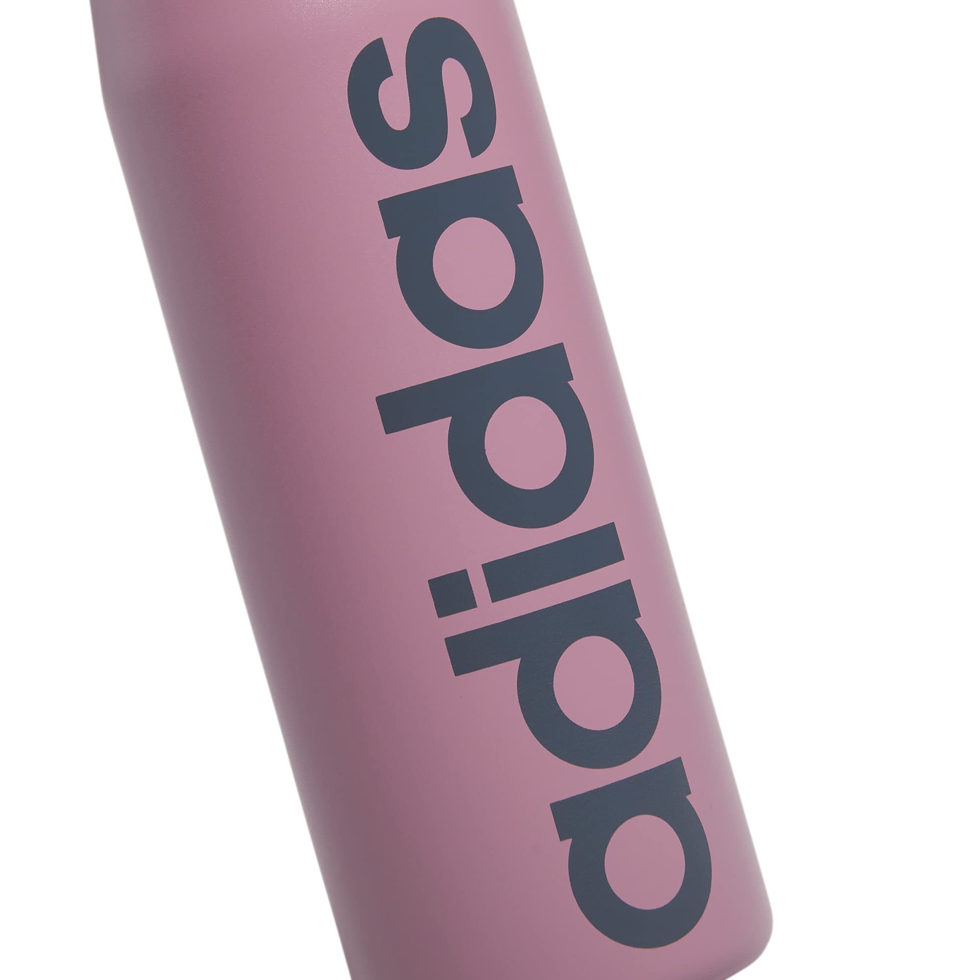 Adidas 600 Ml (20 Oz) Straw Top Metal Water Bottle, Hot/Cold Double-Walled Insulated 18/8 Stainless Steel, Wonder Orchid Purple/