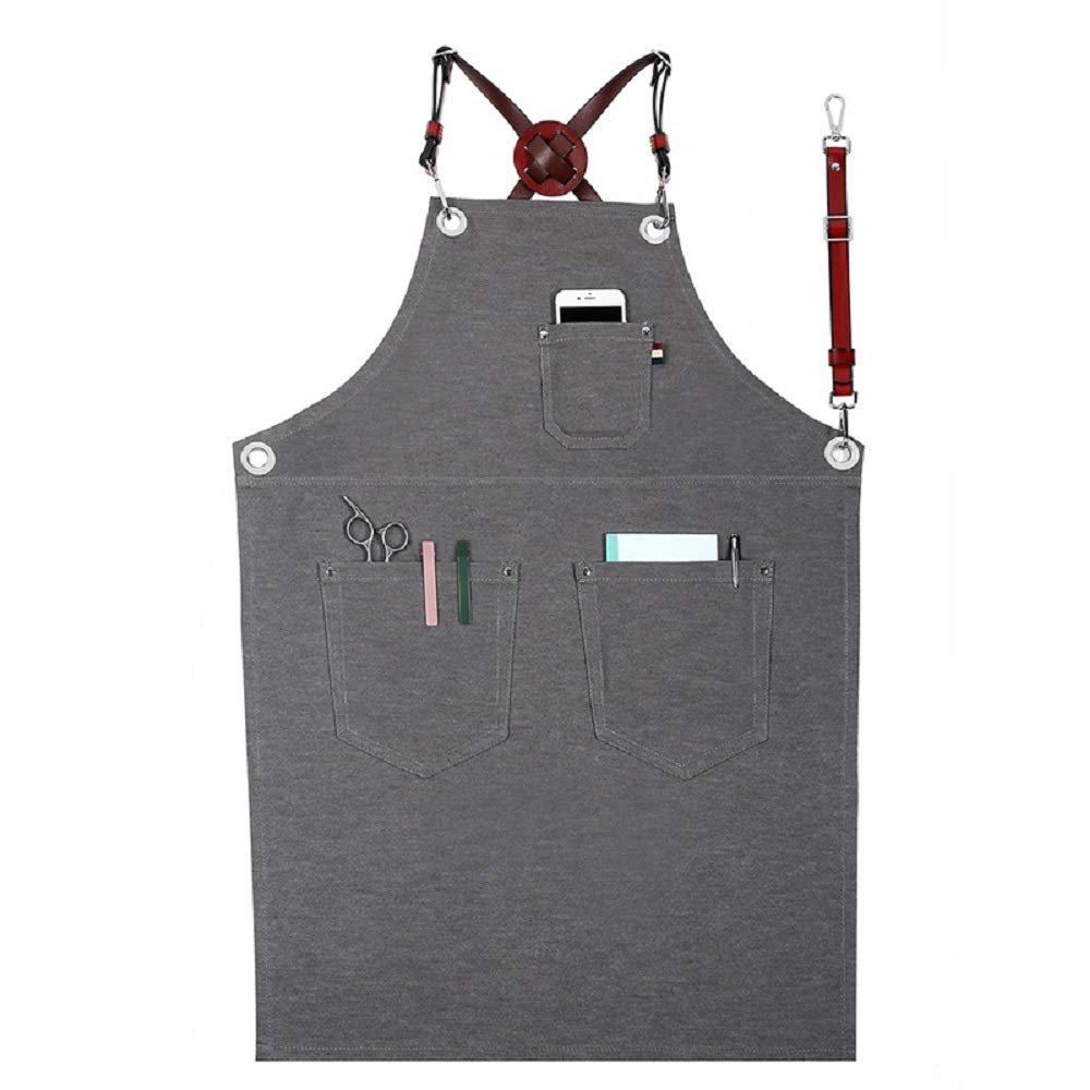3Nh Canvas WomenS Apron With Convenient Pocket Durable Kitand Cooking Apron For Women Professional Chef Apron For Cooking,Grill