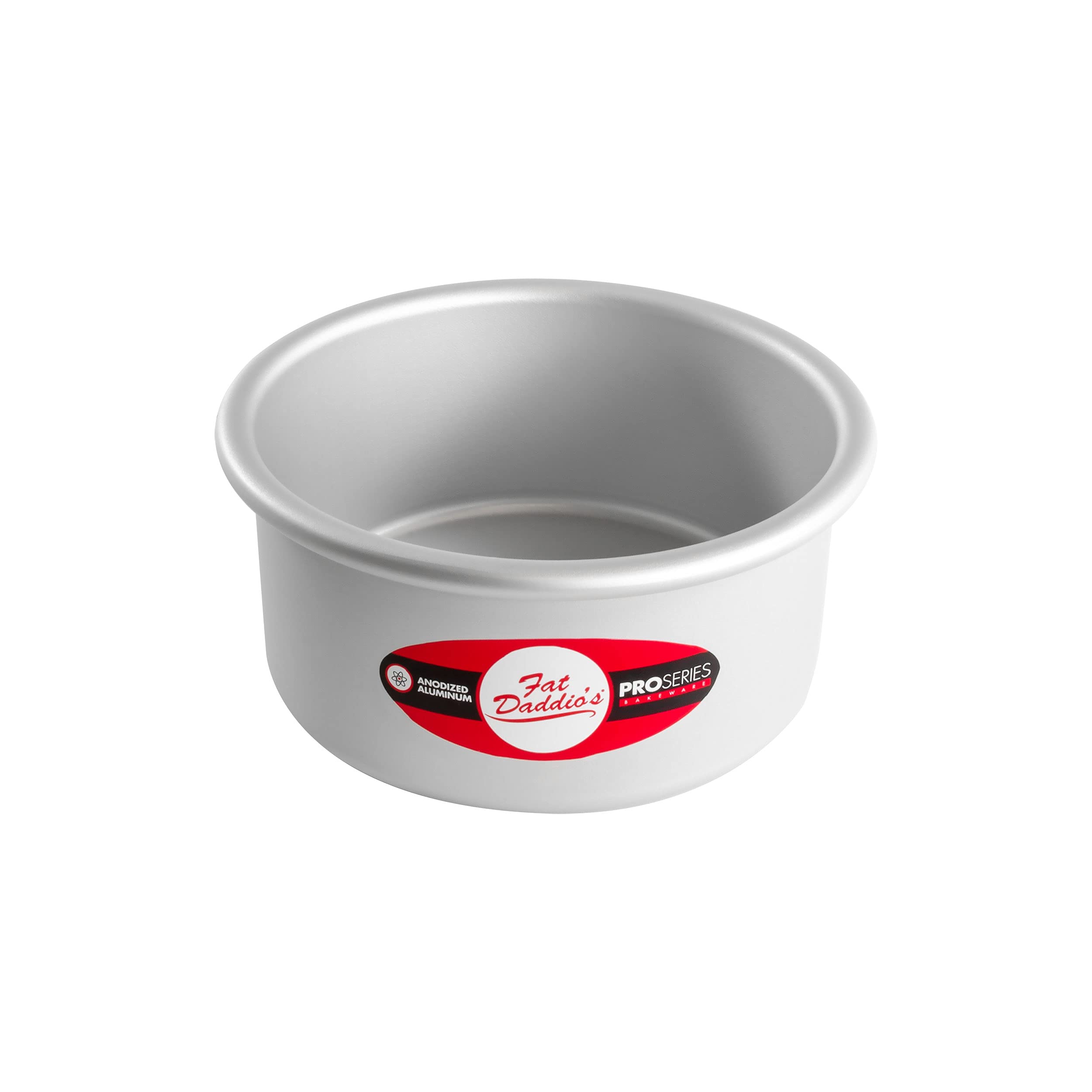 Fat Daddios PRD63 Anodized Aluminum Round Cake Pan, 6 x 3 Inch