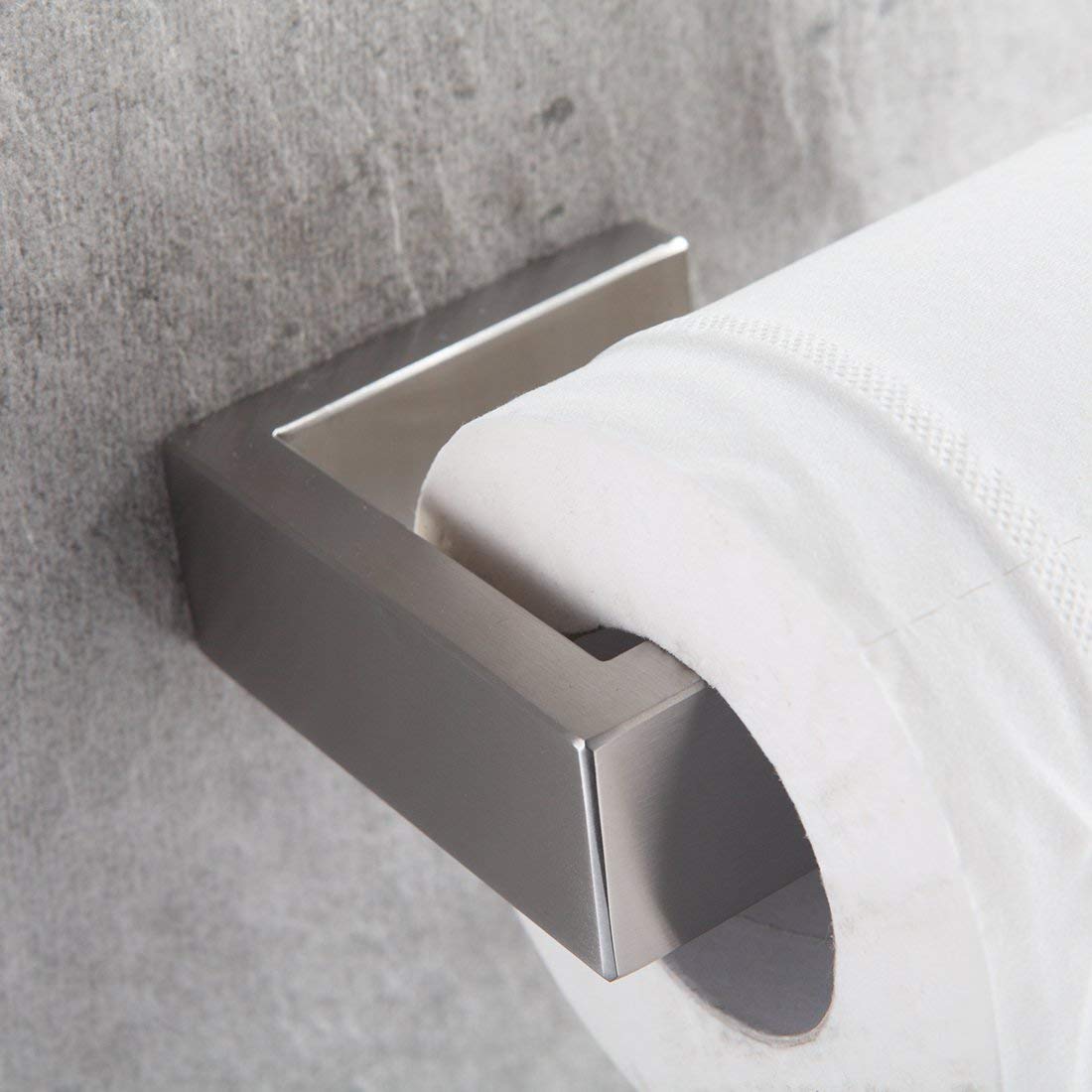 Fapully Four Piece Bathroom Accessories Set Stainless Steel Wall Mounted Brushed Nickel Finished