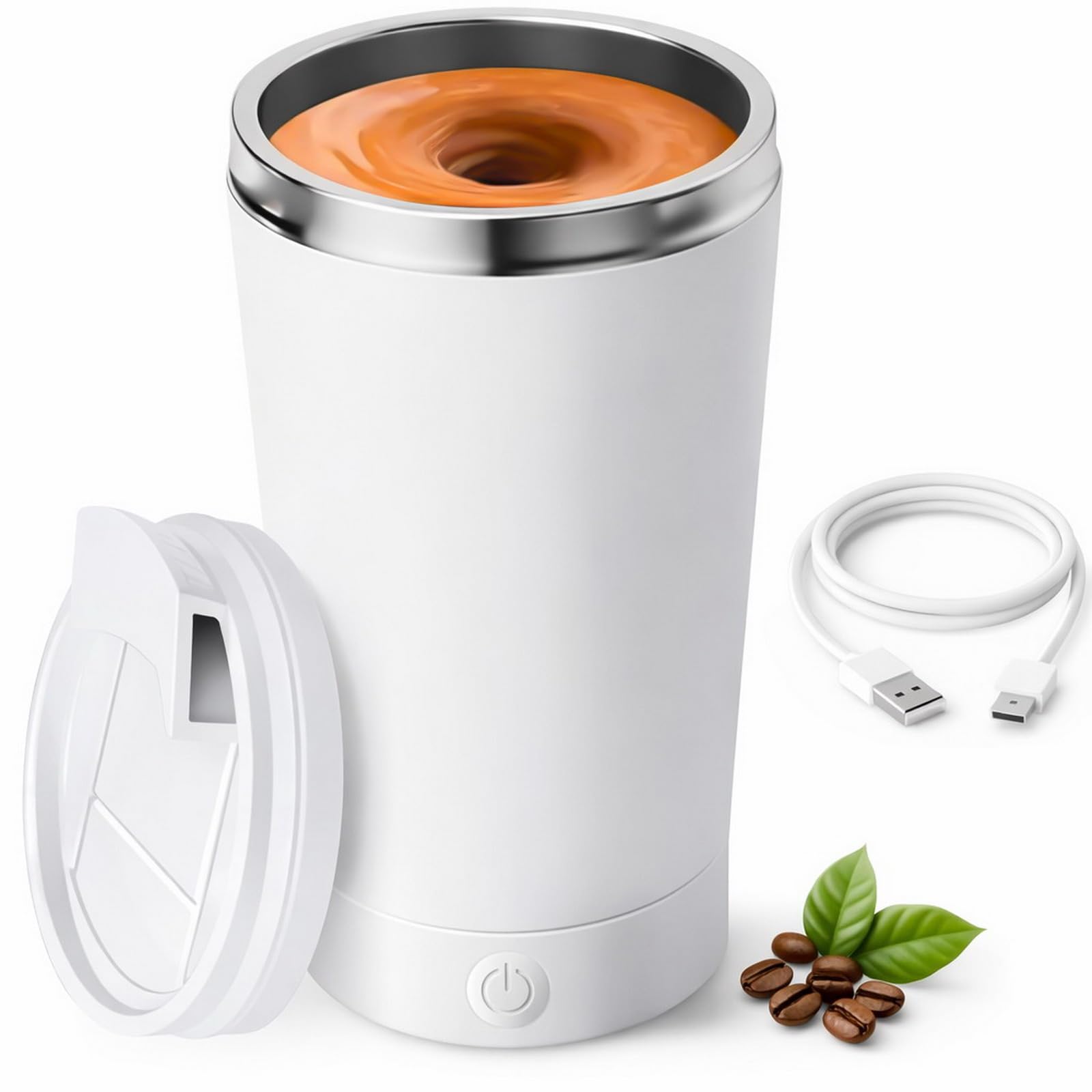 Self Stirring Coffee Mug, 13.5oz 400ML Rechargeable Automatic Mixing Cup