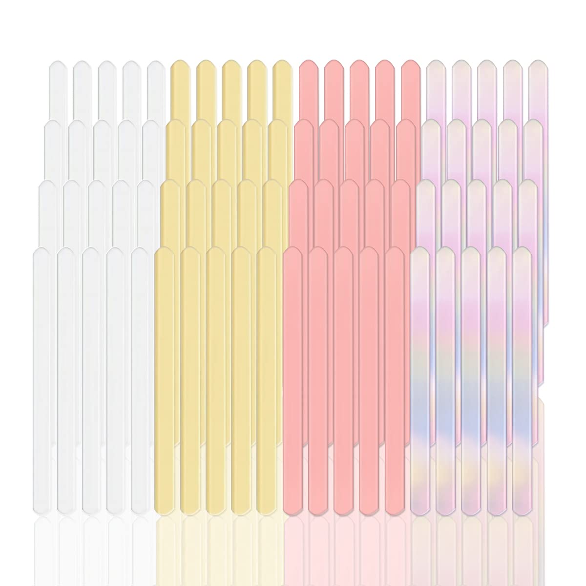 80 Pieces Reusable Acrylic Cakesicle Sticks Ice Cream Sticks Mirror Popsicles Sticks Mini Ice Cream Sticks Craft Cakesicle Mold