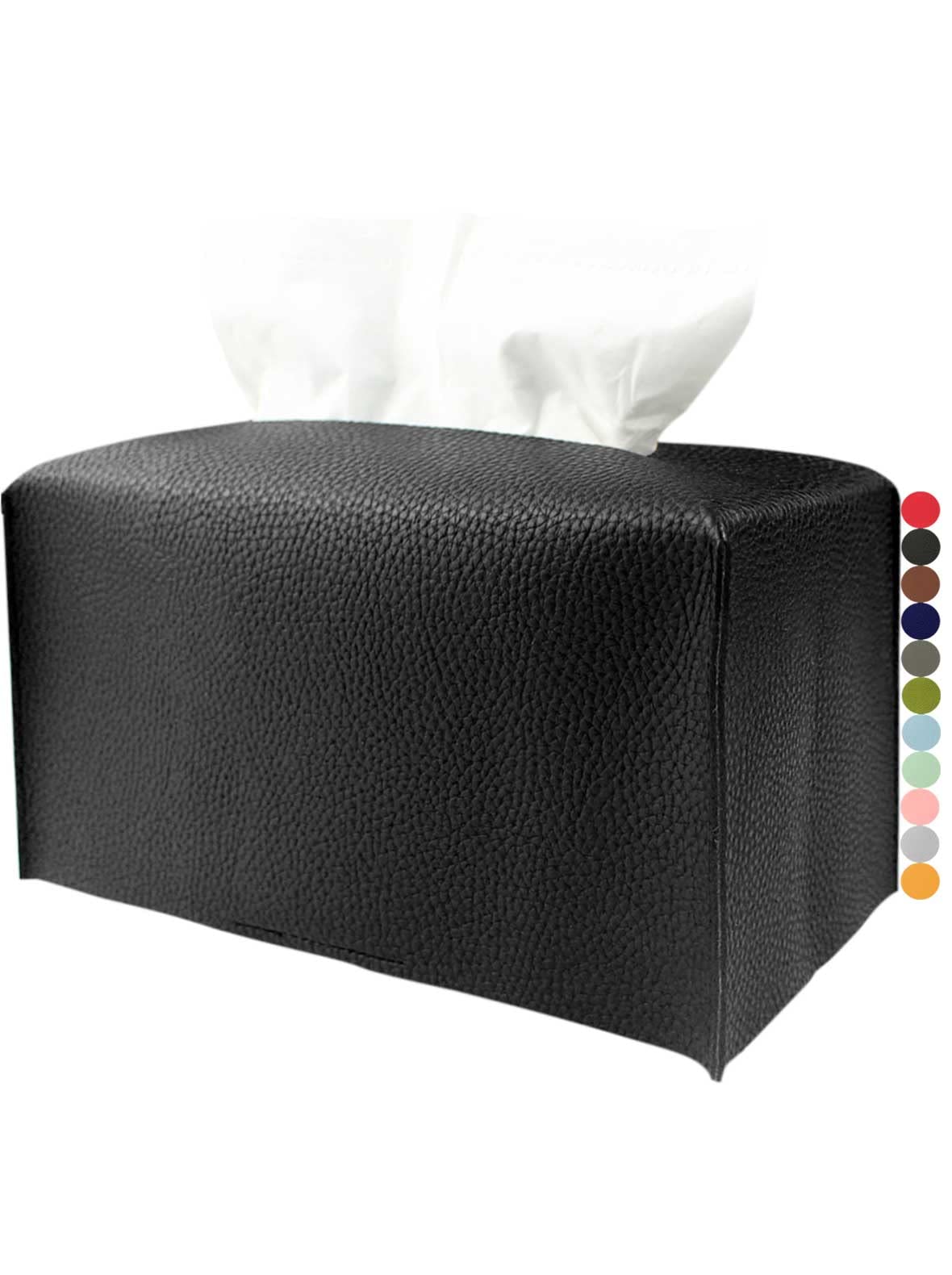 Red Tissue Box Cover Rectangular - Plus Size Large Tissue Box Cover Rectangle [Jesmini] Faux Leather Tissue Box Holder Long For