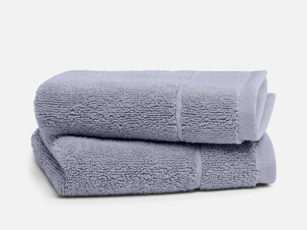 Brooklinen Super-Plush Washcloths - Set Of 2, Smoke Gray, 100% Cotton  Best Luxury Spa Towels