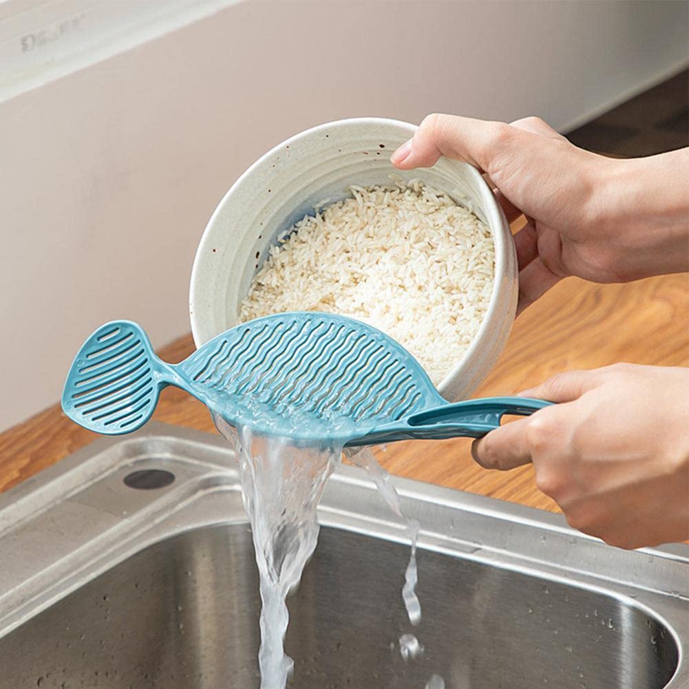 Nentment 2 Pack Stirring Rice Washer Kitchen Gadgets Utensils Rice Drainer Washing Water Filter Baffle Tool Food Strainers For S