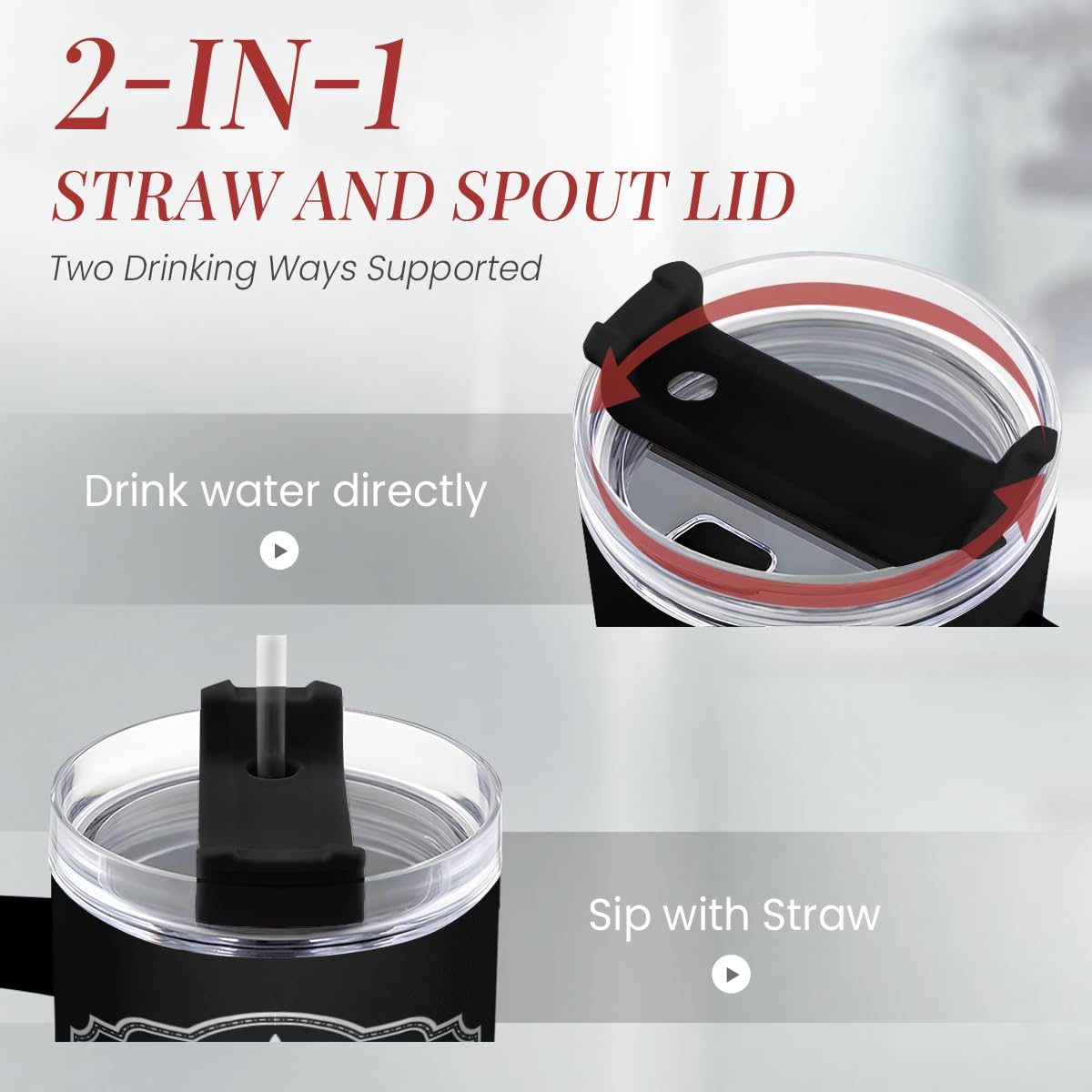 Dad 40 Oz Tumbler With Handle & Straw Lid, Dads Gifts For Christmas Birthday Valentine Fathers Day, Dad Cup Stainless Steel Insu