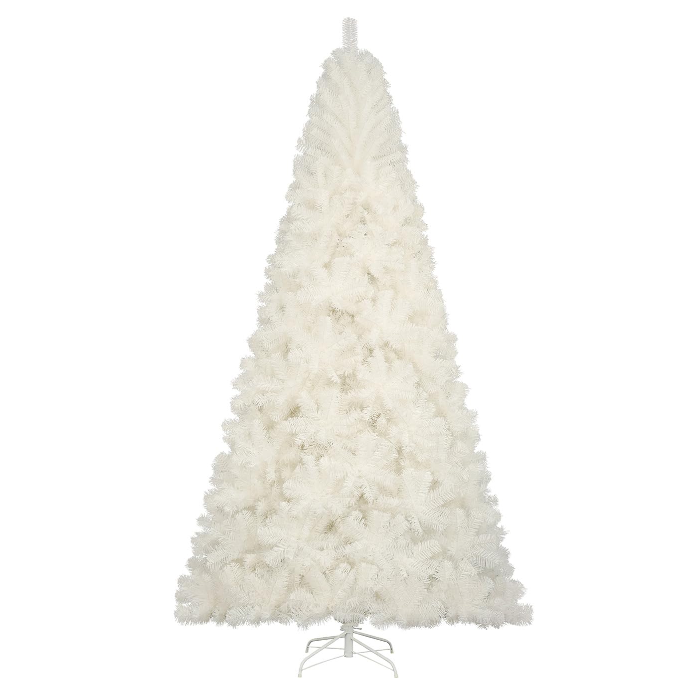 6ft White Christmas Tree, Xmas Tree Artificial Christmas White Trees with 1005 Branch Tips and Decorations(1pcs Top Star, 2set 2