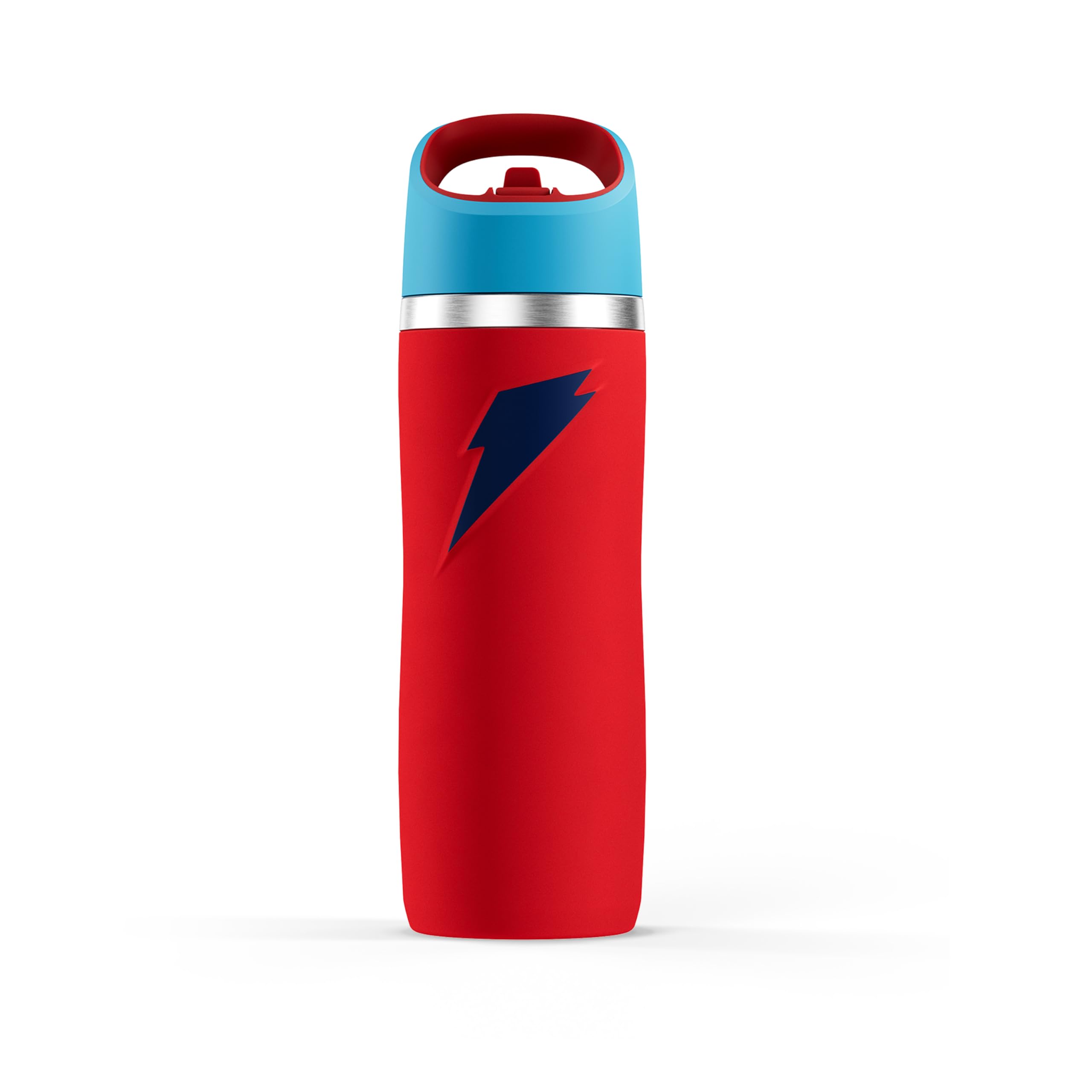 Gatorade  Overtime  22oz Stainless Steel Water Bottle, Straw Cap, Red/Blue