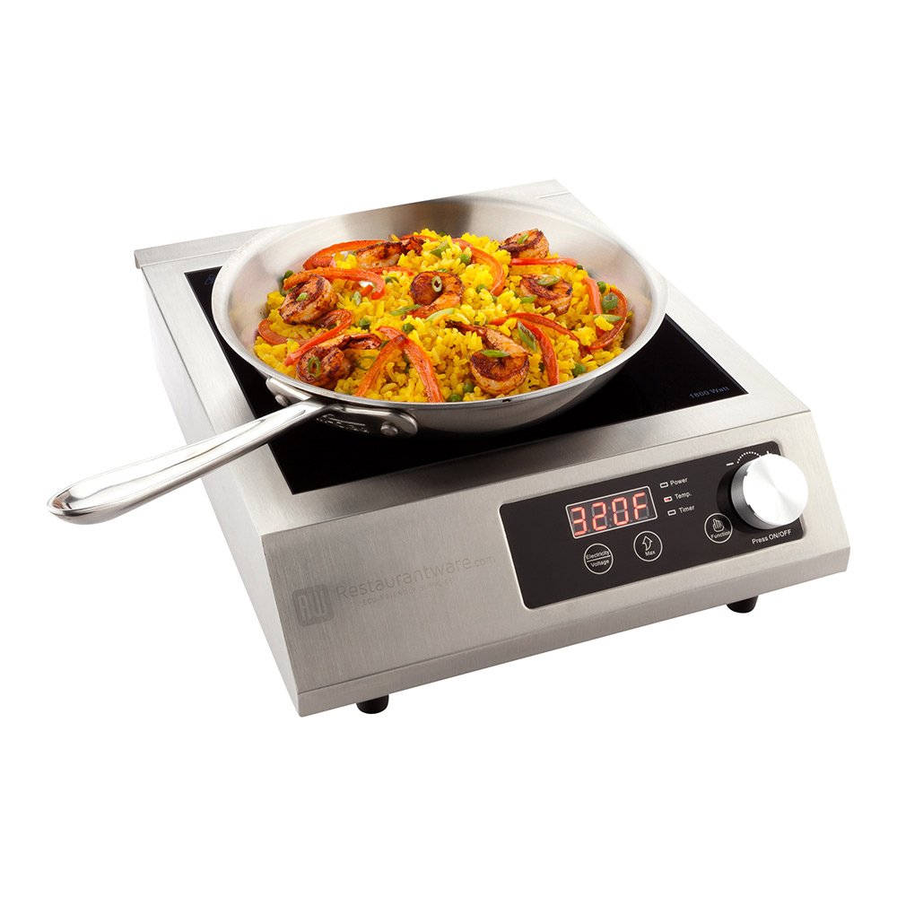 Restaurantware Professional Portable Induction Cooktop RWT0094 - 3500W (220V) Countertop Induction Cooker with Digital Temperatu