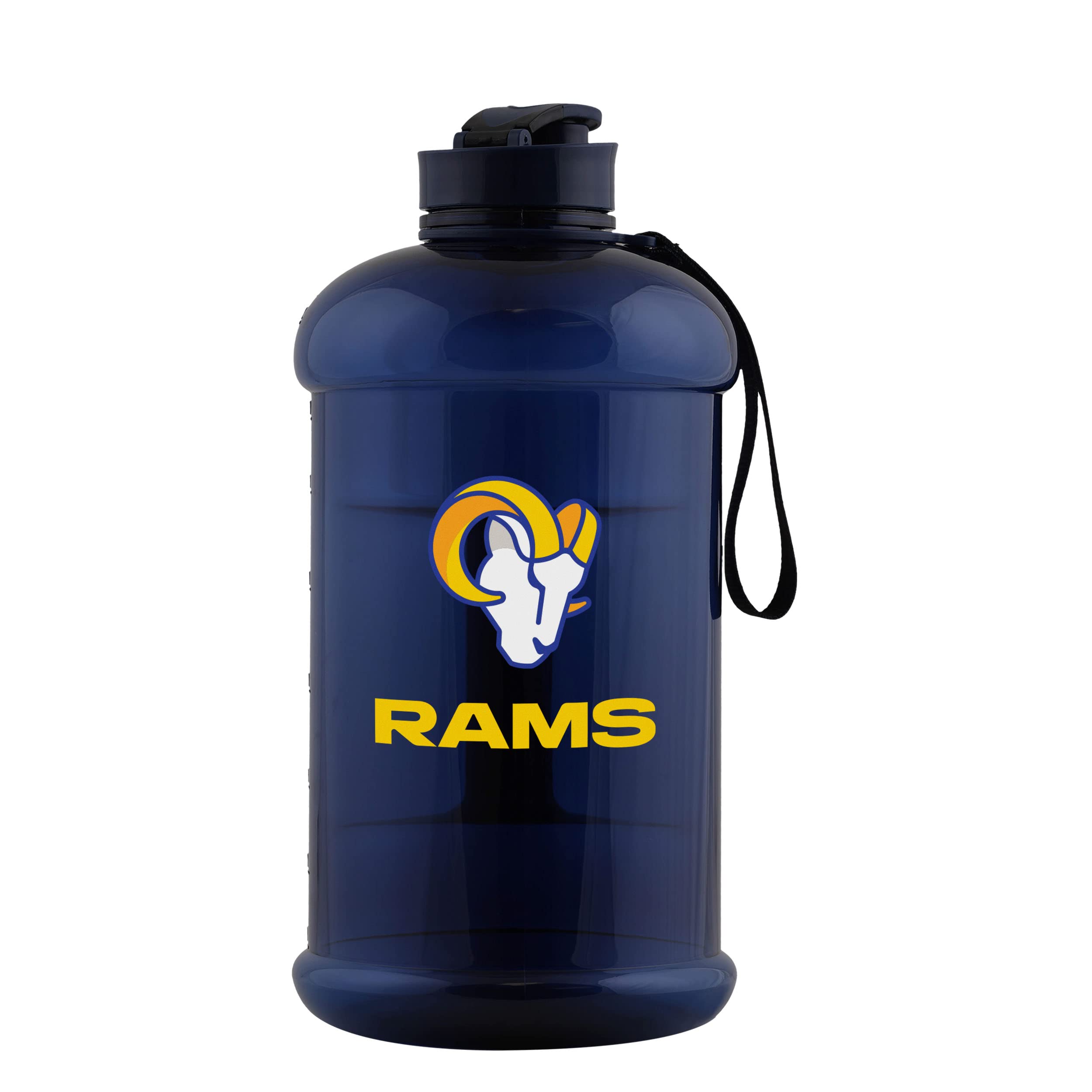 FOCO Los Angeles Rams NFL Large Team Color Clear Sports Bottle