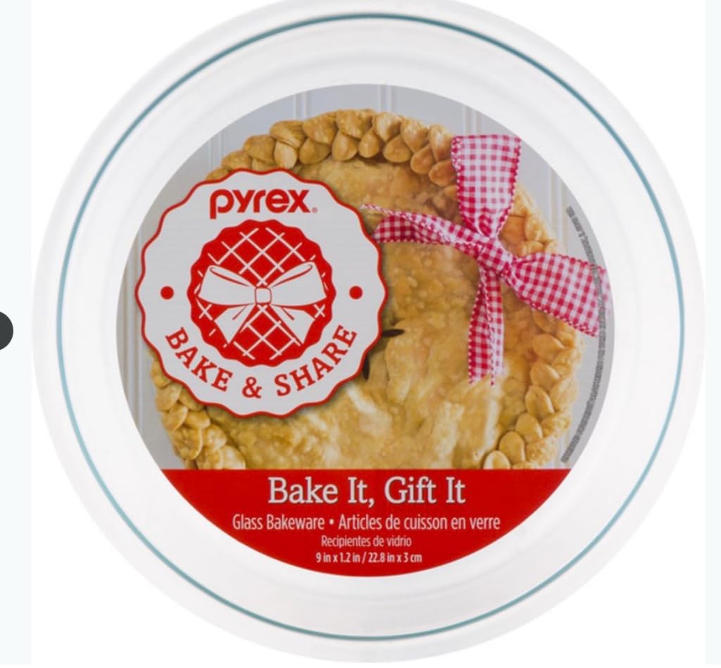 PLATE PIE 9X1-1/4''''PYREX (Pack of 6)