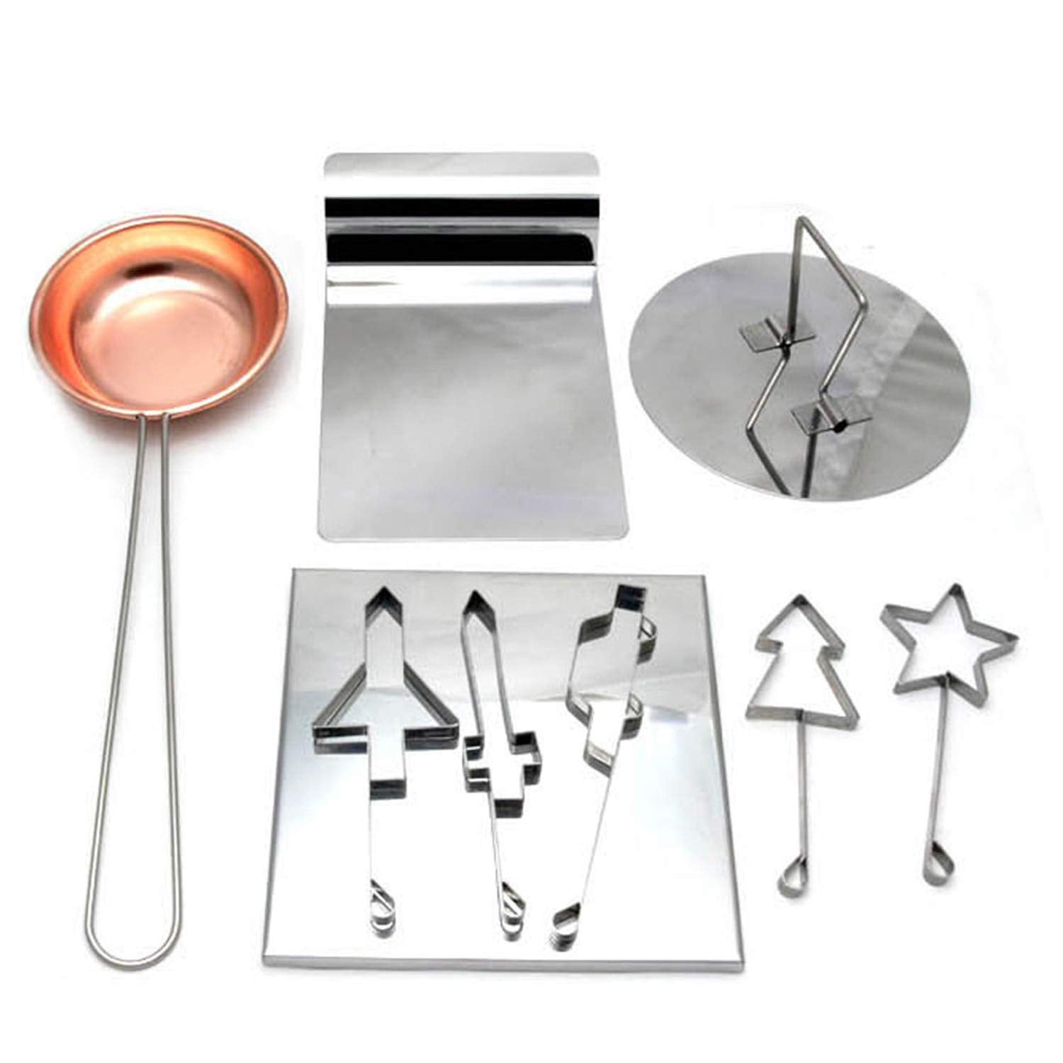 Dalgona Korean Sugar Candy Making Tools Set Dalgona (9Pcs In 1Set), Mold, Press Stainless Steel (Package Vary, One Of Three Type
