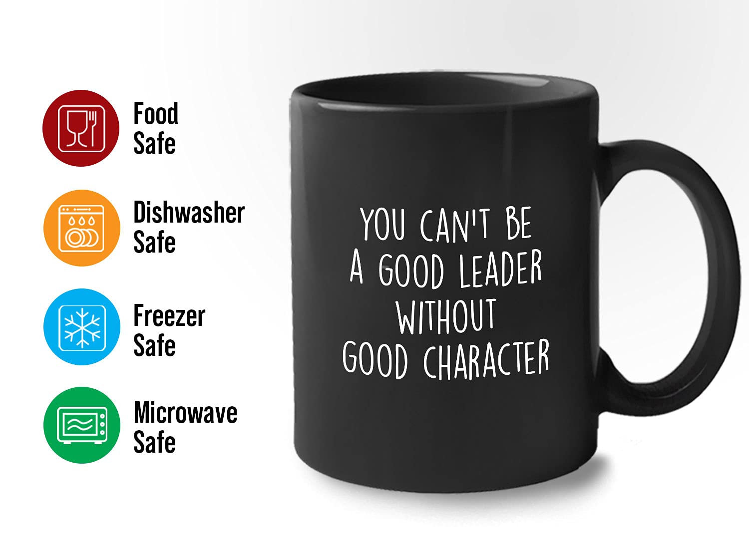 Bubble Hugs Leadership Coffee Mug - You Can't Be A Good Leader Without - Inspirational Retirement Profession Skills Good Charact