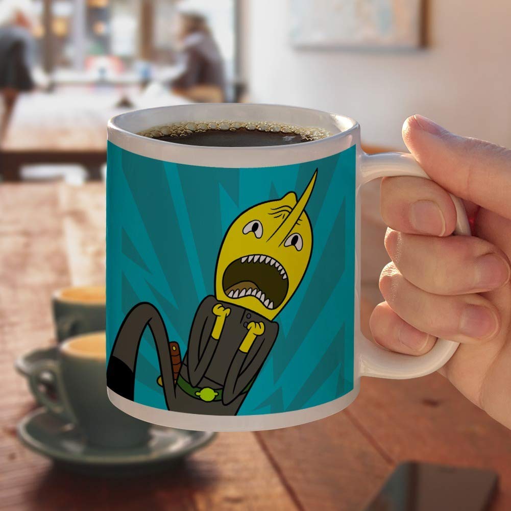 Adventure Time Lemongrab Unacceptable Ceramic Coffee Mug, Novelty Gift Mugs For Coffee, Tea And Hot Drinks, 11Oz, White