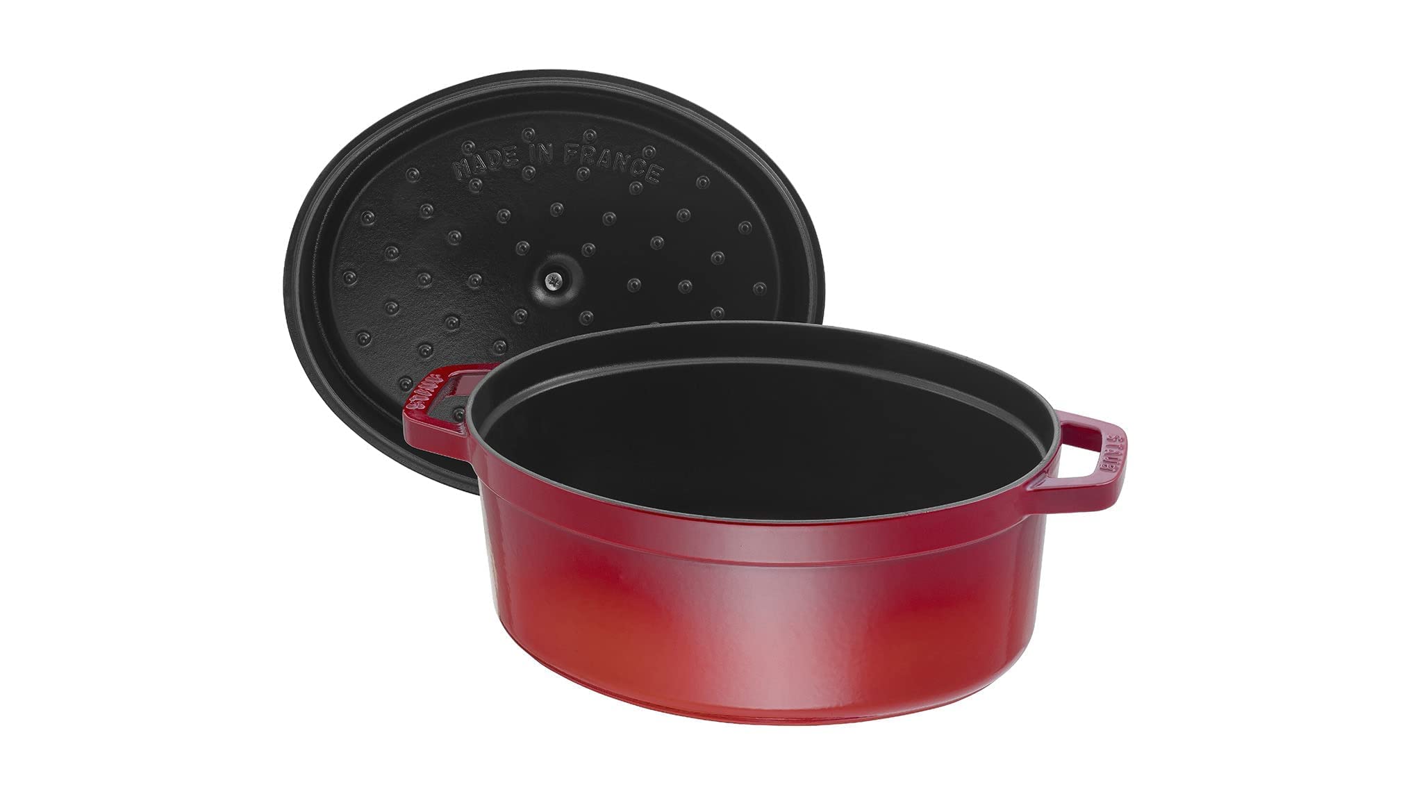 Staub 40509-866-0 Cast Iron Cocotte, Cherry, 31 Cm