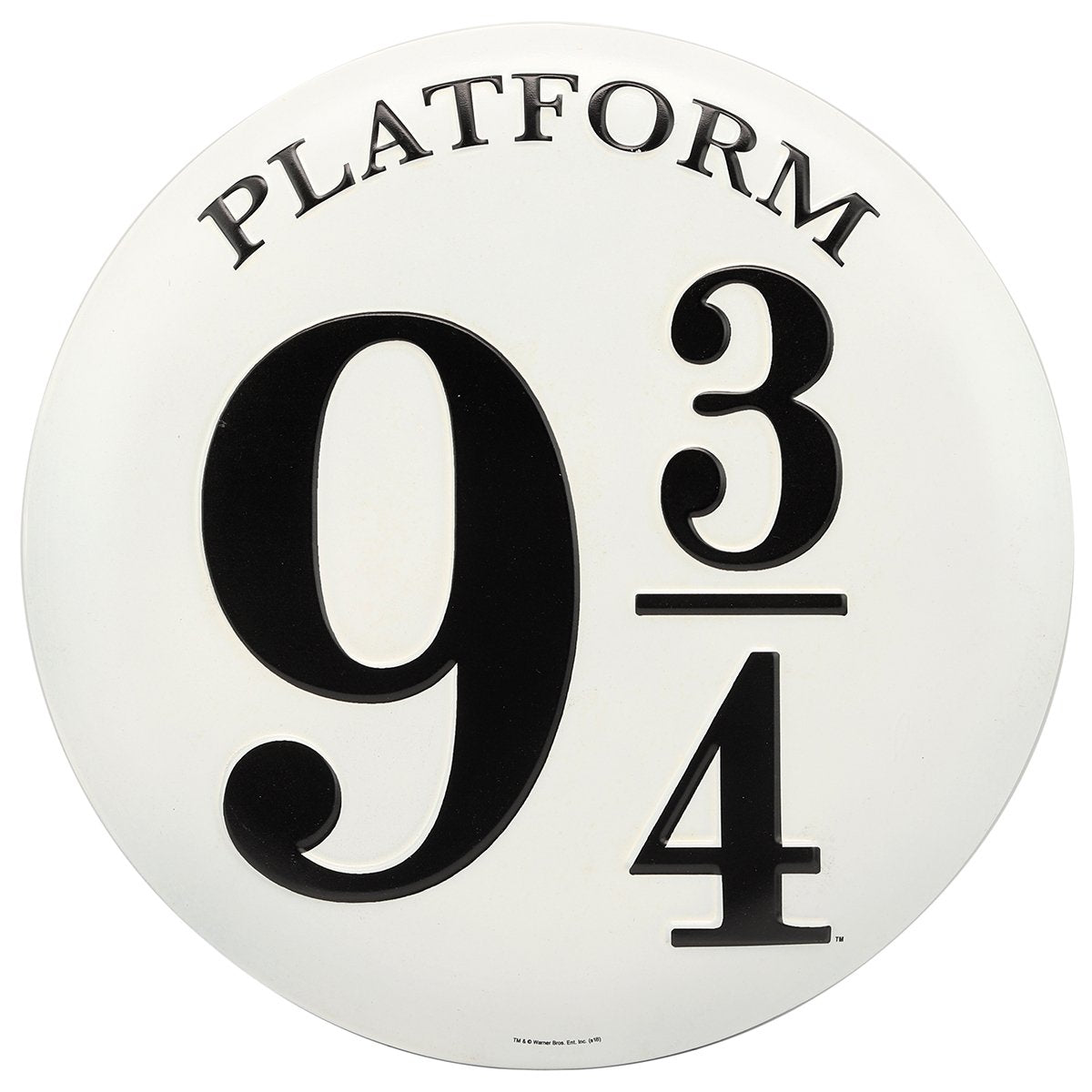 Harry Potter Platform 9 3/4 Embossed Metal Sign - Vintage Harry Potter Sign For Bedroom Or Movie Room