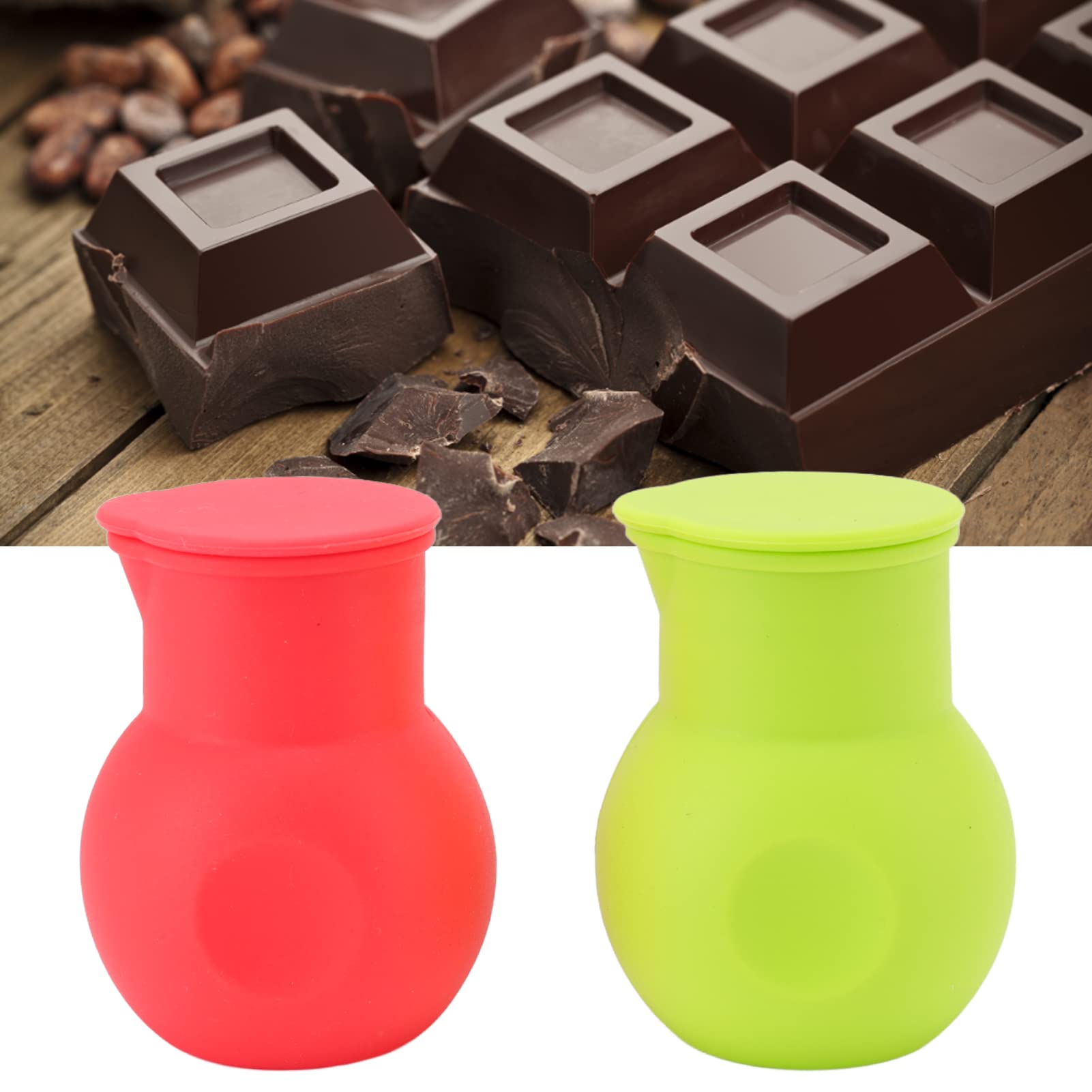Silicone Chocolate Melting Pot, Diy Candy Maker Chocolate Melter Candle Wax Melting Pot Baking Heating Container Butter Cheese C