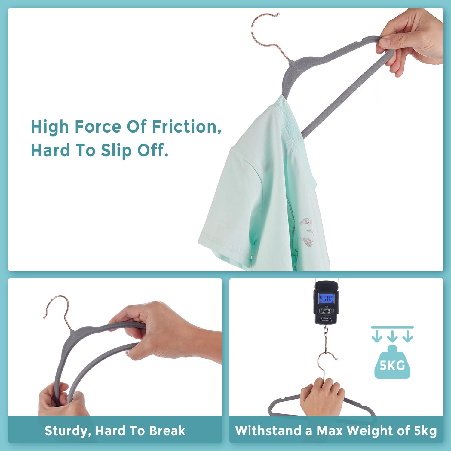 Tonswachic Baby Velvet Hangers 30Pack - 11 Inch Non-Slip Kids Hangers For Clothes - Small Toddler Child Hangers Durable For Ever