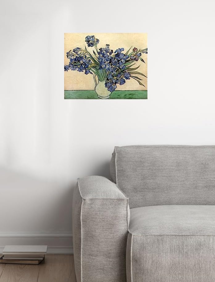 Vincent Van Gogh Iris Martin Johnson Floral Wall Decor Flower In Vase Picture Art Print Poster (16X20)