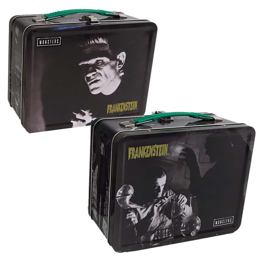 Factory Entertainment Retro Styled Lunch Box  Grey and Black  Metal