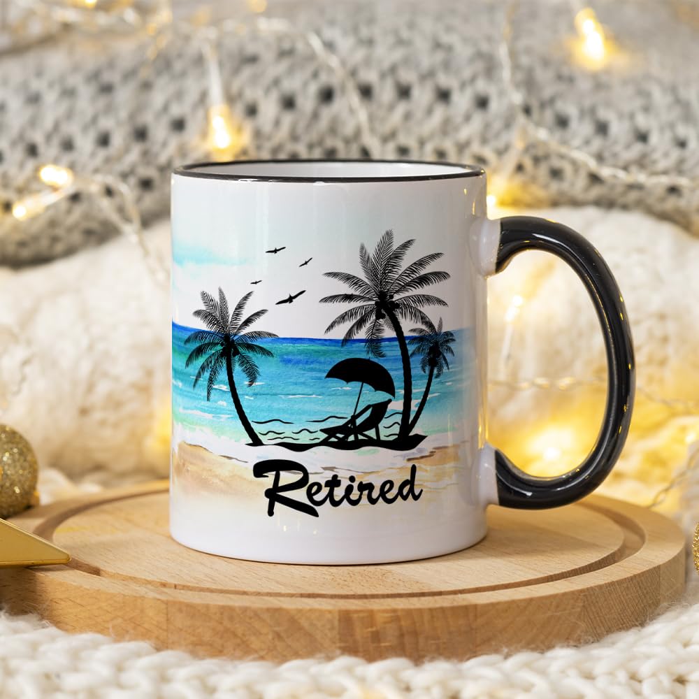 Fatbaby Funny Retirement Gifts For Women Men,What Do You Call A Person Who is Happy On Monday Retired Coffee Mug for Coworker Fr