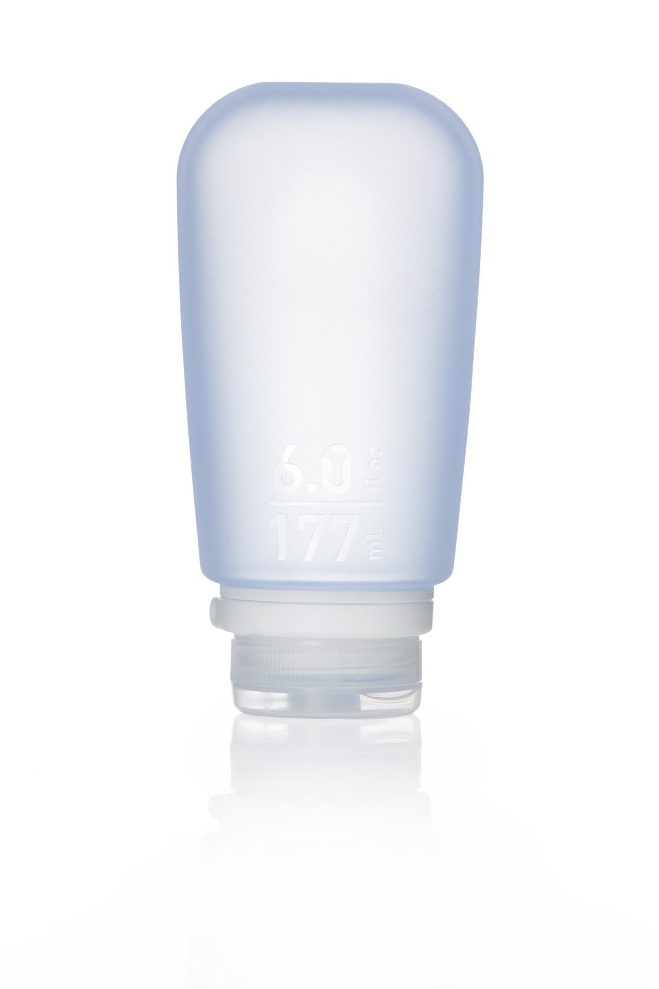 humangear GoToob+ (XL) | Refillable Silicone Travel Bottle | Locking Lid | Food-Safe Material | Blue, XL (6 fl.oz.; 177ml)