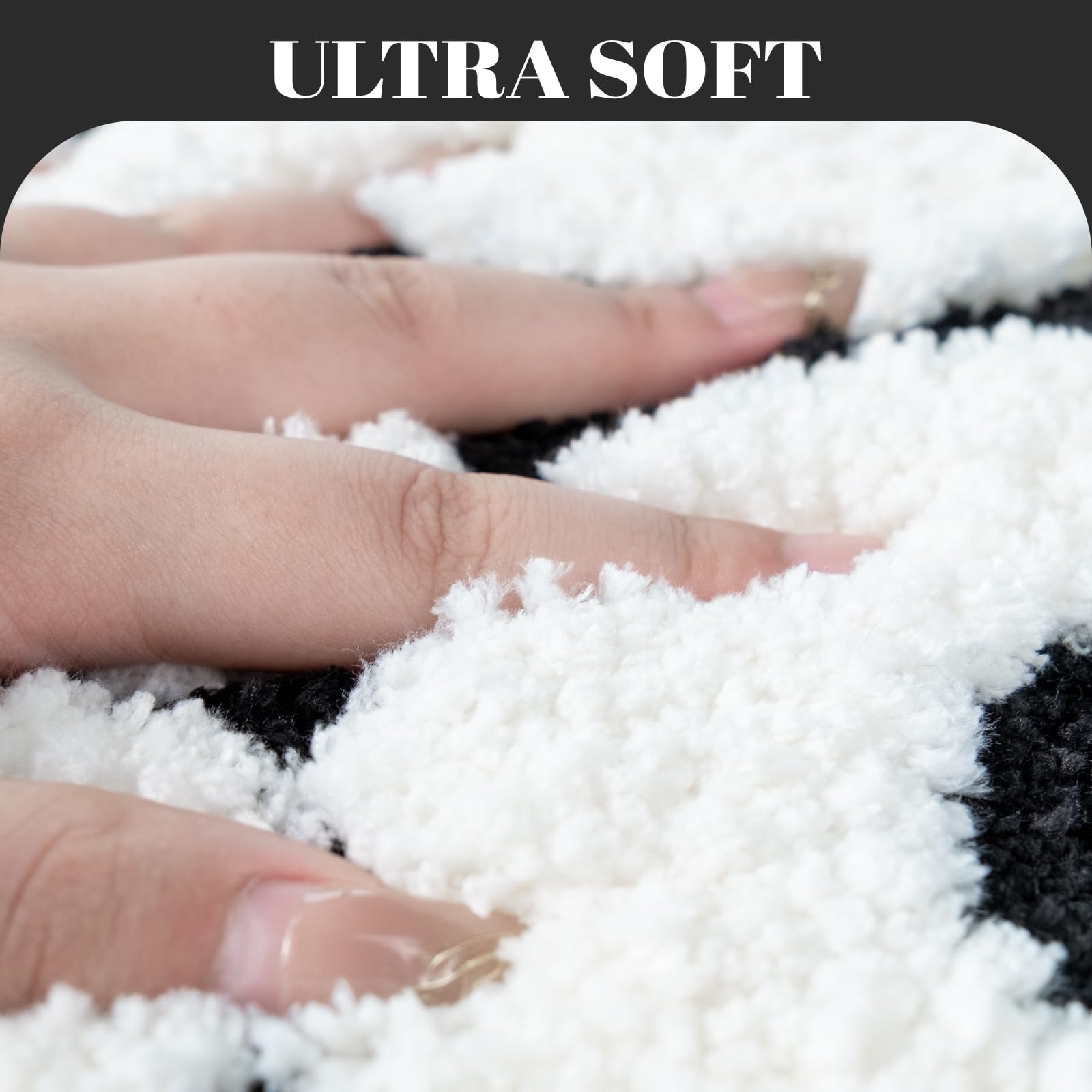 Unibath You Look Good Bath Mat Black And White Bathroom Rugs Funny Cute Bathroom Decor Preppy Small Cool Rug Non Slip Microfiber