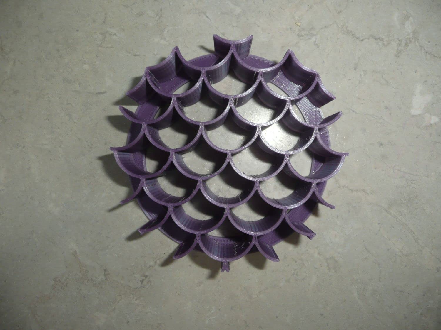 Mermaid Scales Design Pattern Concha Cutter Mexican Sweet Bread Stamp Made In Usa Pr4599 Purple