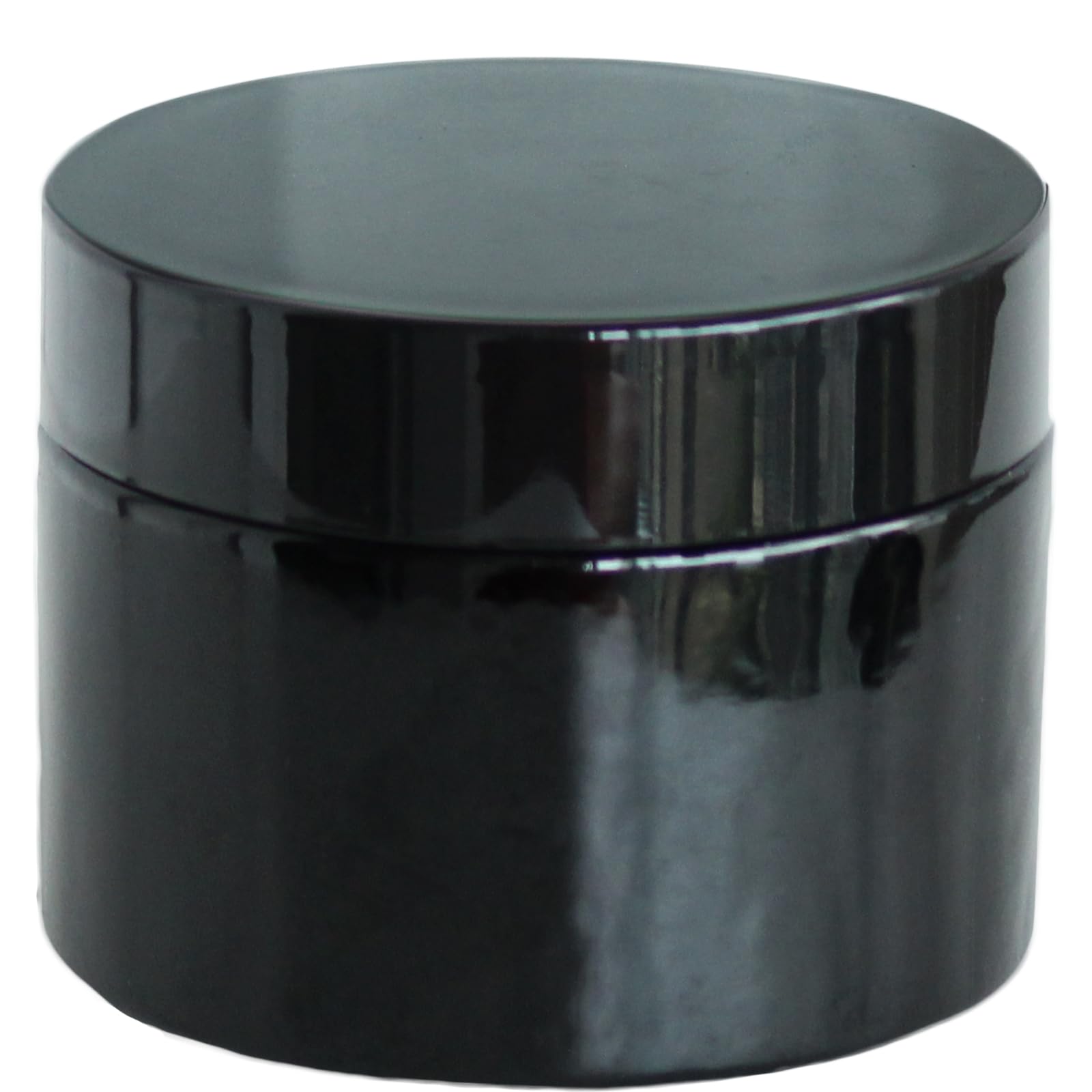 Matoolser Black Glass Storage Jar 250ml(8.45 fl oz) Wide Mouth Airtight UV Protection Container for Spice Coffee Matcha