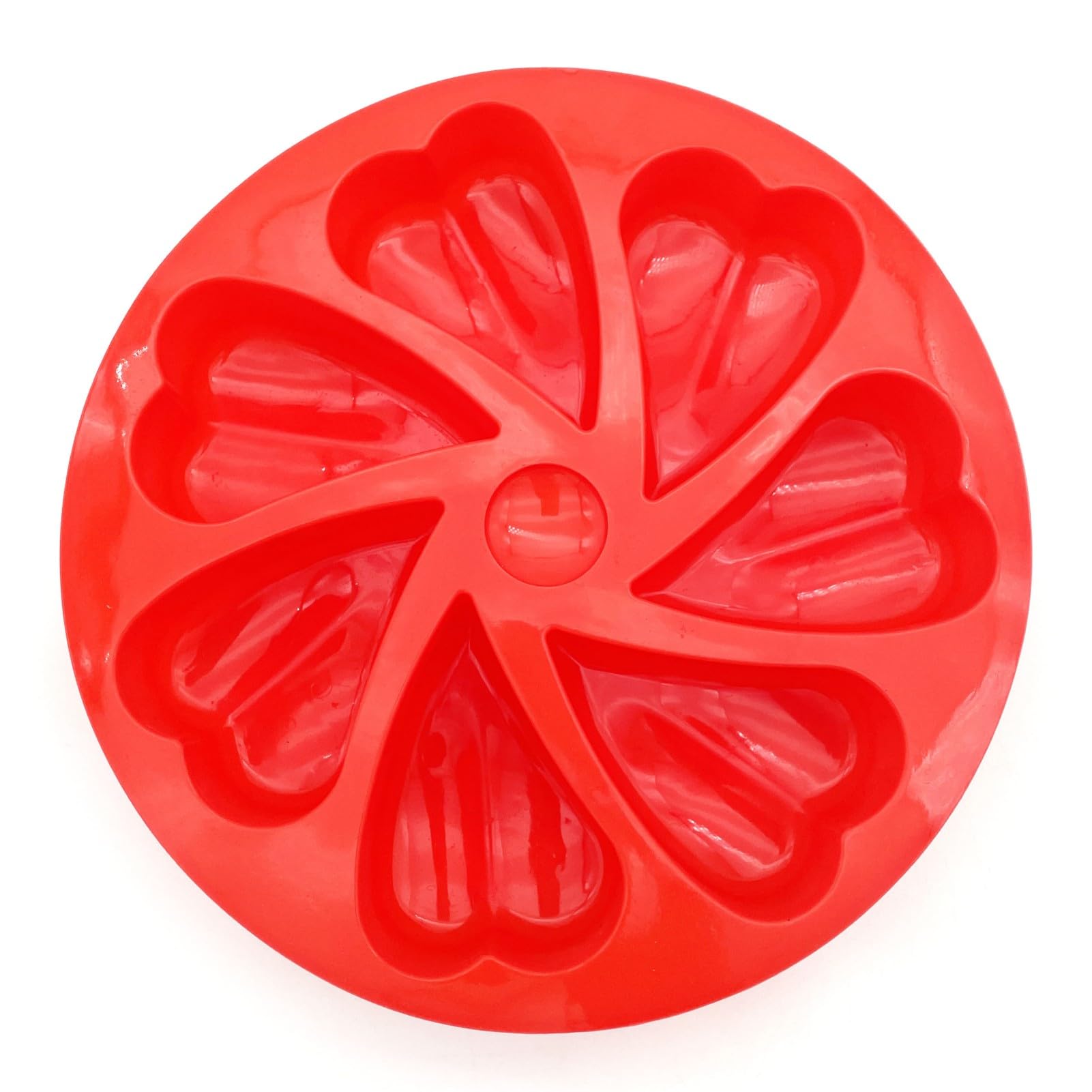 2 Pieces Scone Cake Baking Pan Flower Heart Chocolate Silicone Mold Candy Moulds Dessert Cheesecake Truffle Caramels Jelly Brown