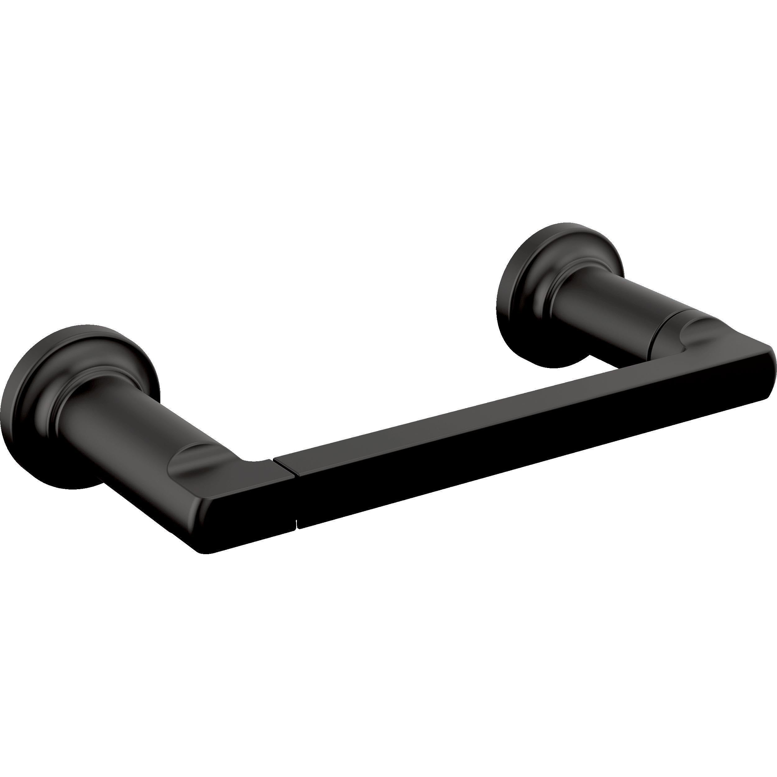 Delta Faucet 78955-Bl Tetra Pivot Arm Toilet Paper Holder Bath Hardware Accessory In Matte Black