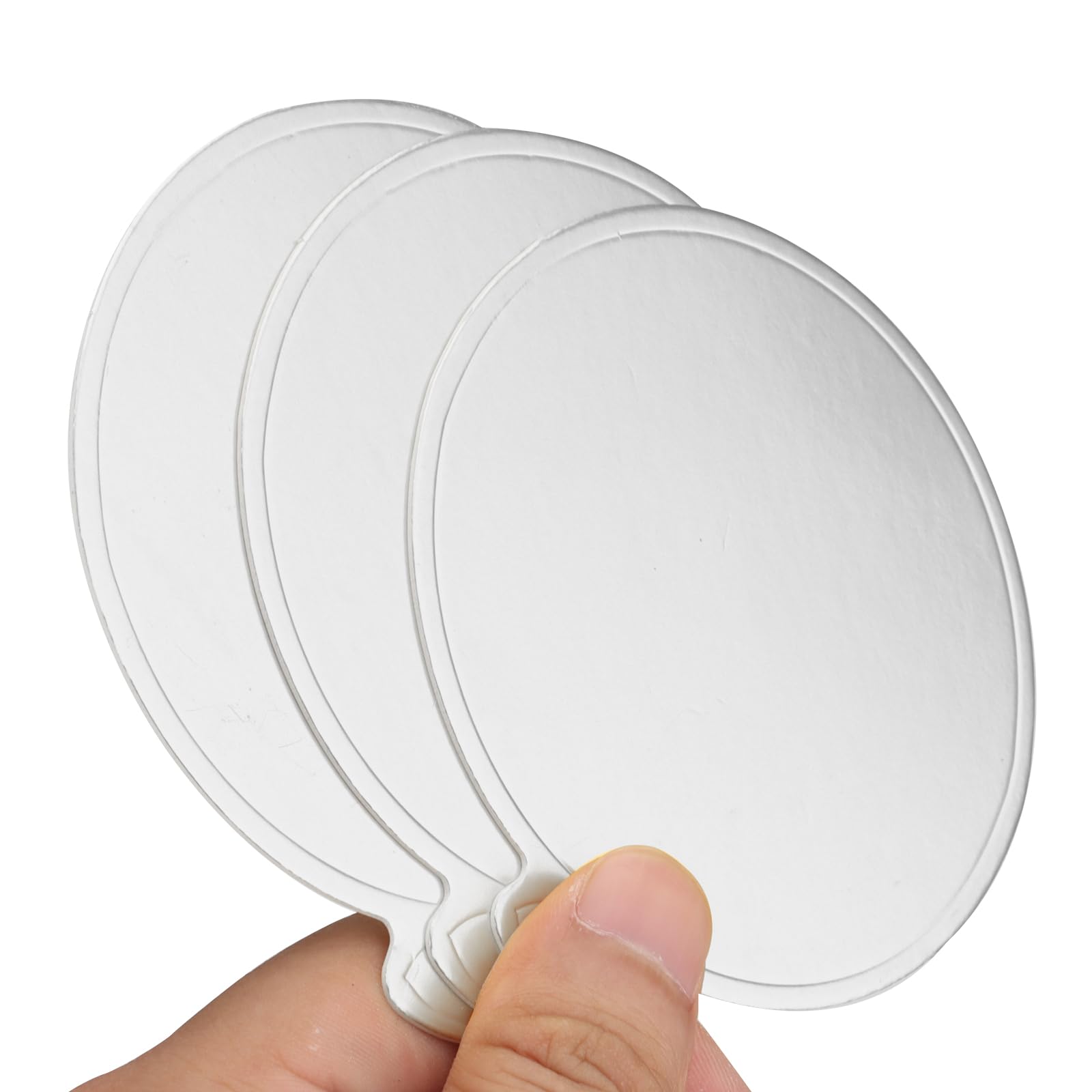 Senjeok 500 Pcs 3.5 Inch Silver Mini Cake Boards, Round Cake Cardboard, Mini Cupcake Boards Cake Base For Mousse, Dessert Displa