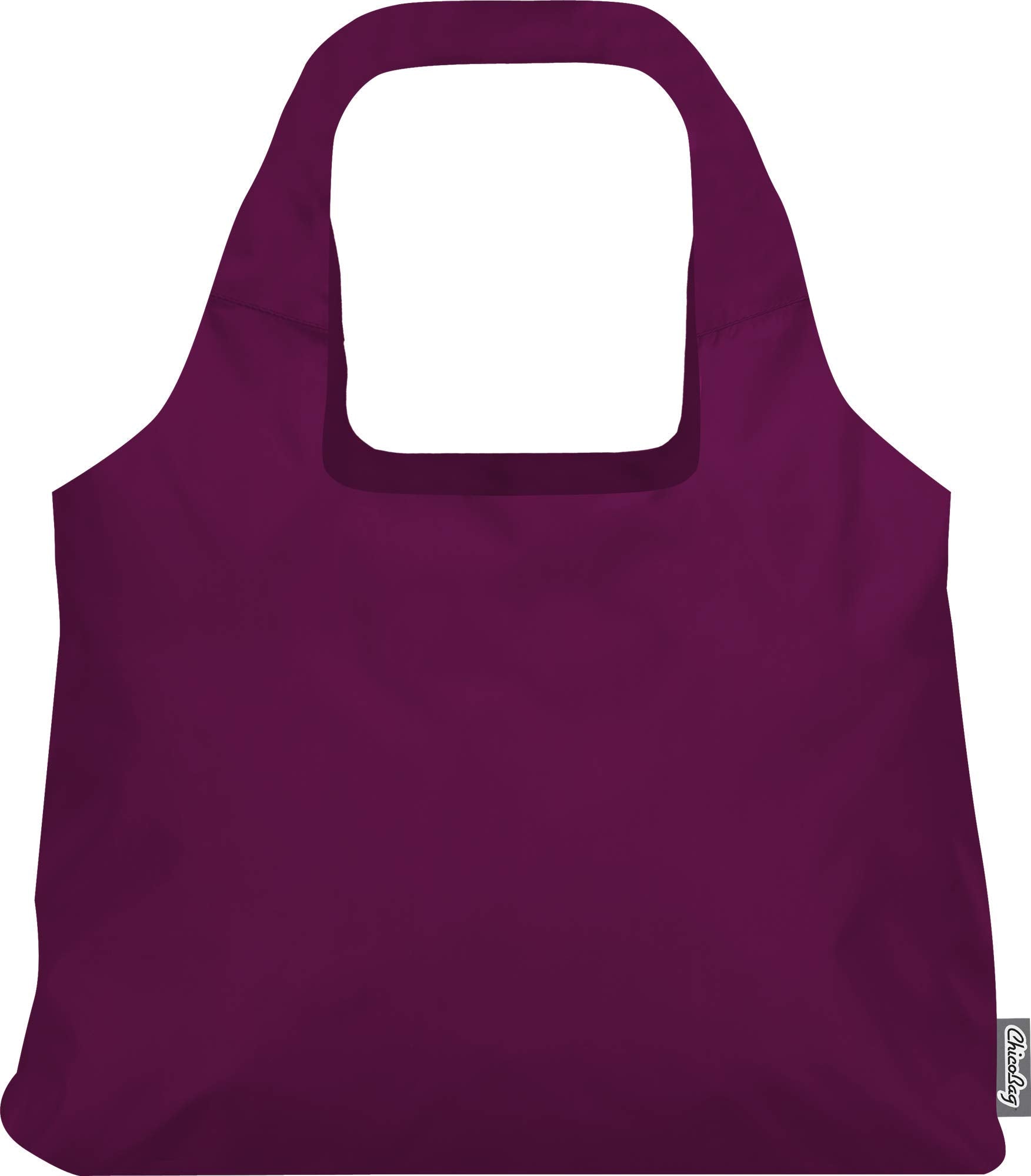 Chicobag Vita Reusable Shopping Bag With Attached Pouch And Carabiner Clip, Compact, Designer Shoulder Tote, Boysenberry
