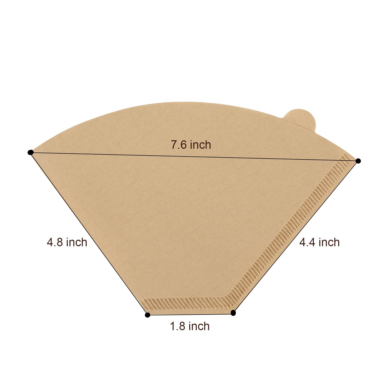 Brikinte Disposable Coffee Paper Filters For Ninja Dual Brew Coffee Maker,200 Pcs #4 Cone Replacement Filter Compatible With Nin