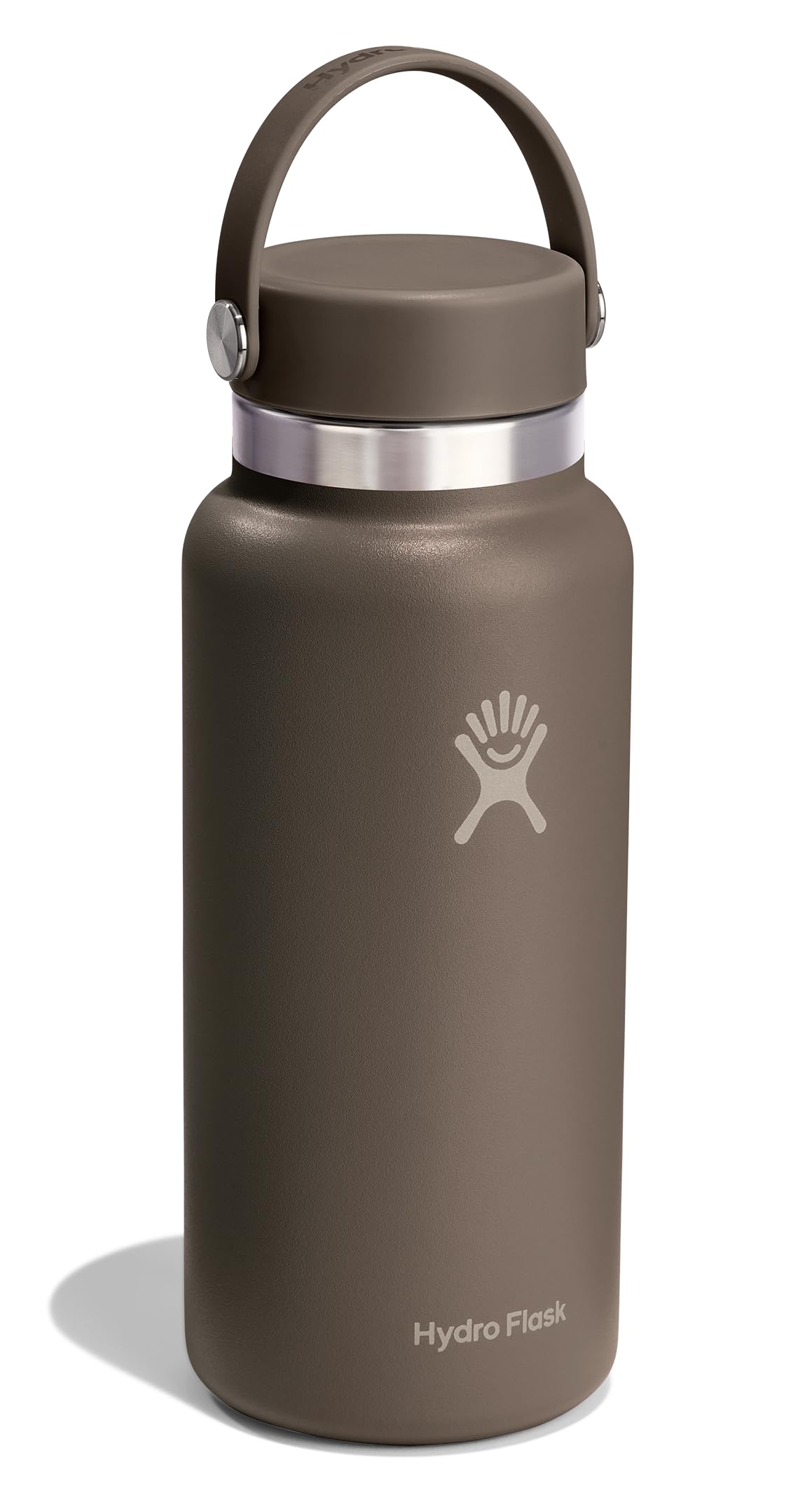 HYDRO FLASK Water Bottle - Insulated Stainless Steel - Wide Cap Lid, Non Spill, Leakproof 32 Oz Sandpiper