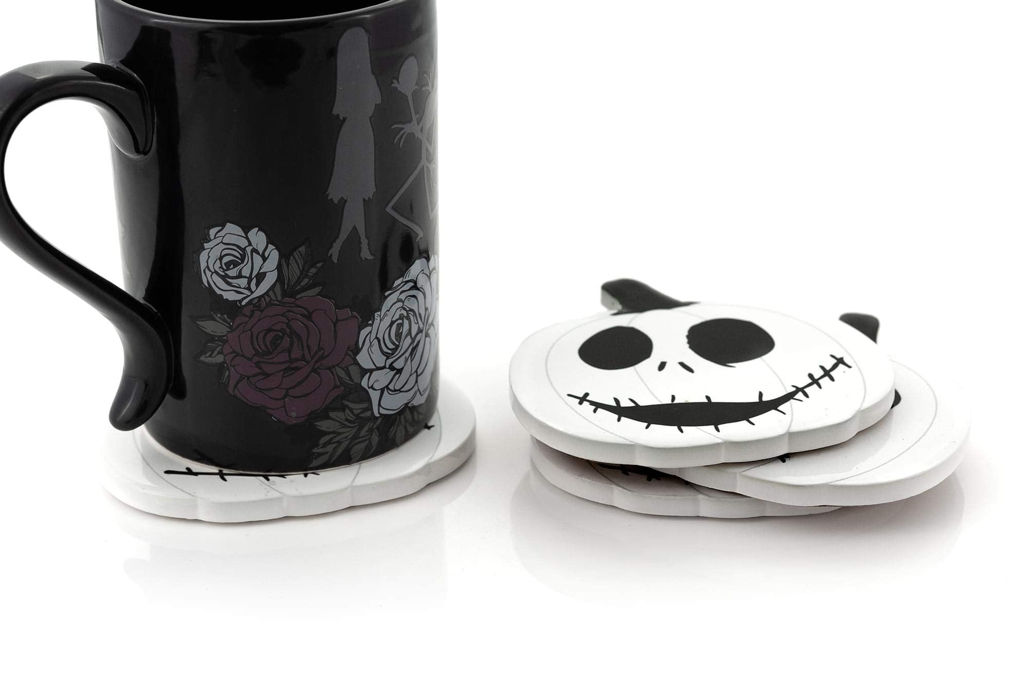The Nightmare Before Christmas Jack Skellington The Pumpkin King Drink Coaster Set | Official Nightmare Before Christmas Collect