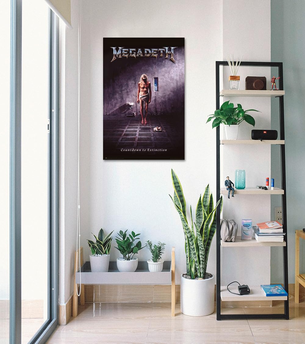 Megadeth - Music Poster (Album Cover: Countdown To Exctinction) (Size: 24 X 36'')