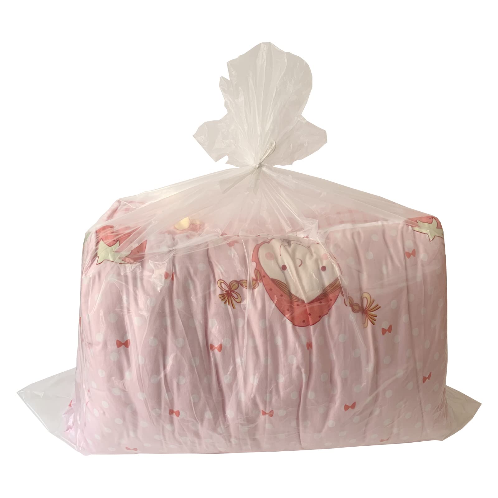 10 Pack 32 * 47 Inches 2 Mil Large Flat Clear Big Dustproof Moistureproof Plastic Storage Bags, Perfect For Clothes And Big Plus