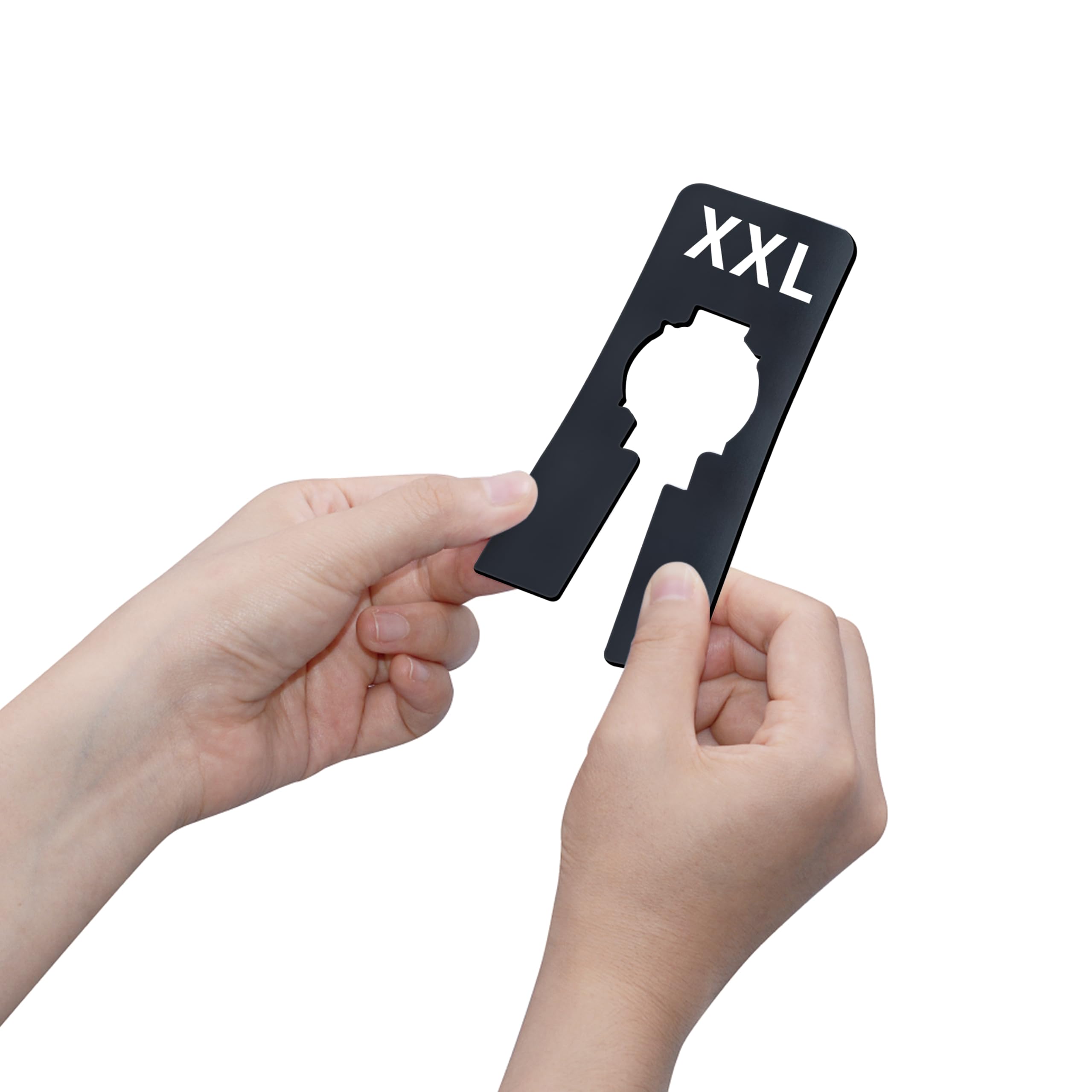 40 Pack Rectangular Black Plastic Clothing Size Closet Rack Dividers Hangers, Preprinted In 8 Sizes Xxs, Xs, S, M, L, Xl, Xxl, X