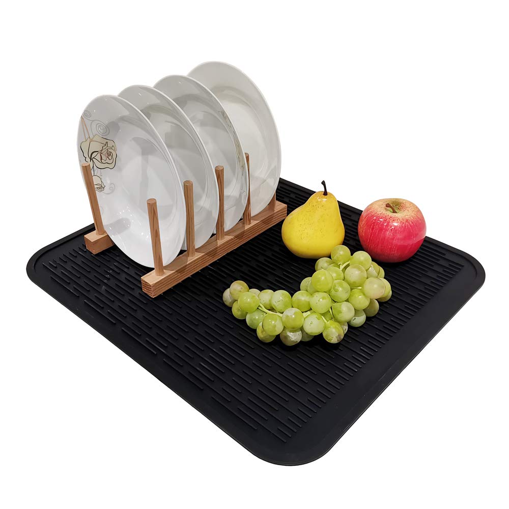 Extra Large Silicone Trivet Heat Resistant Mat 18'' X 16'' Dish Drying Mats Kitchen Counter Rack Sink Drainer Pad Hot Pot Trivet
